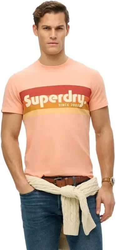 SuperdryTerrain-Logo-Stripe-Tee-Papaya-CottonWool