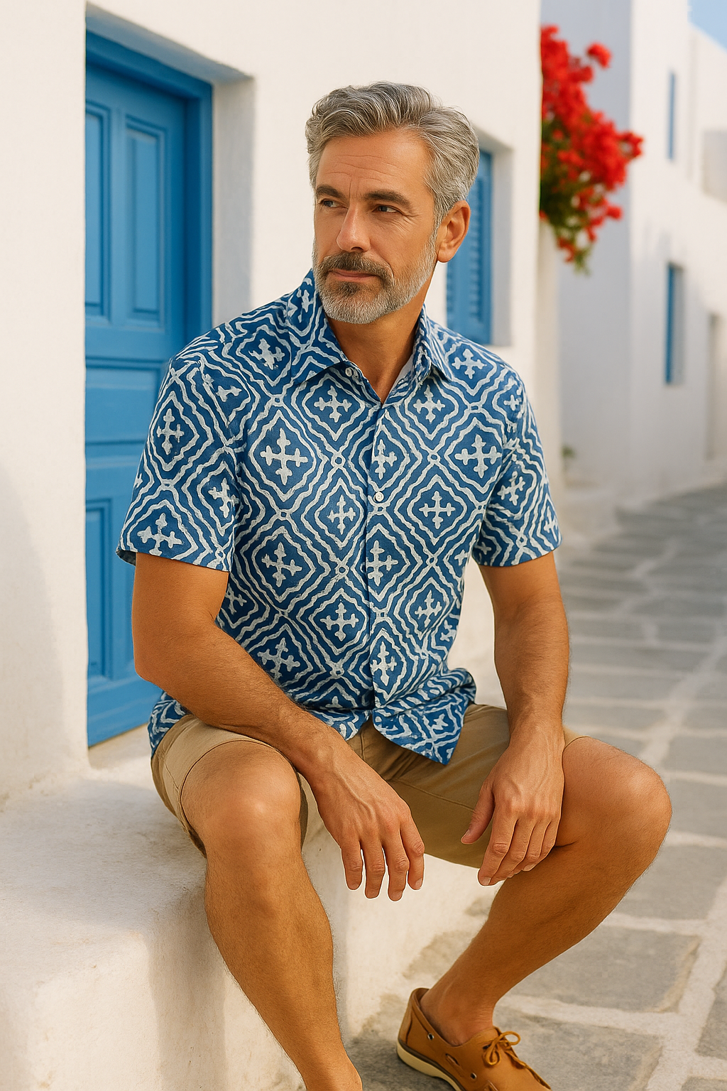 Cochin-Blue-Nazare-Short-Sleeve-Shirt-CottonWool