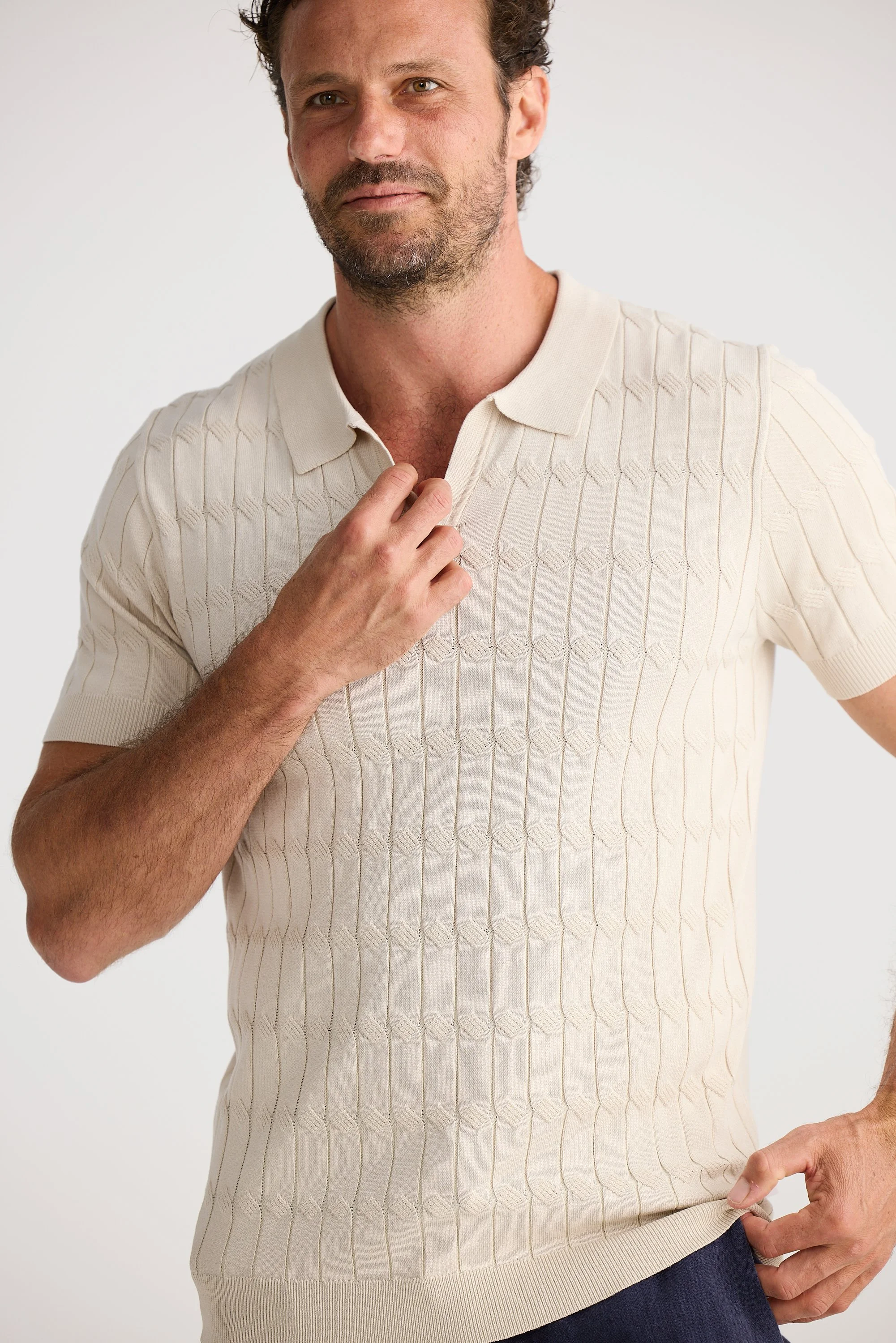 Fossick-Flynn-Knit-Polo-Oatmeal-CottonWool