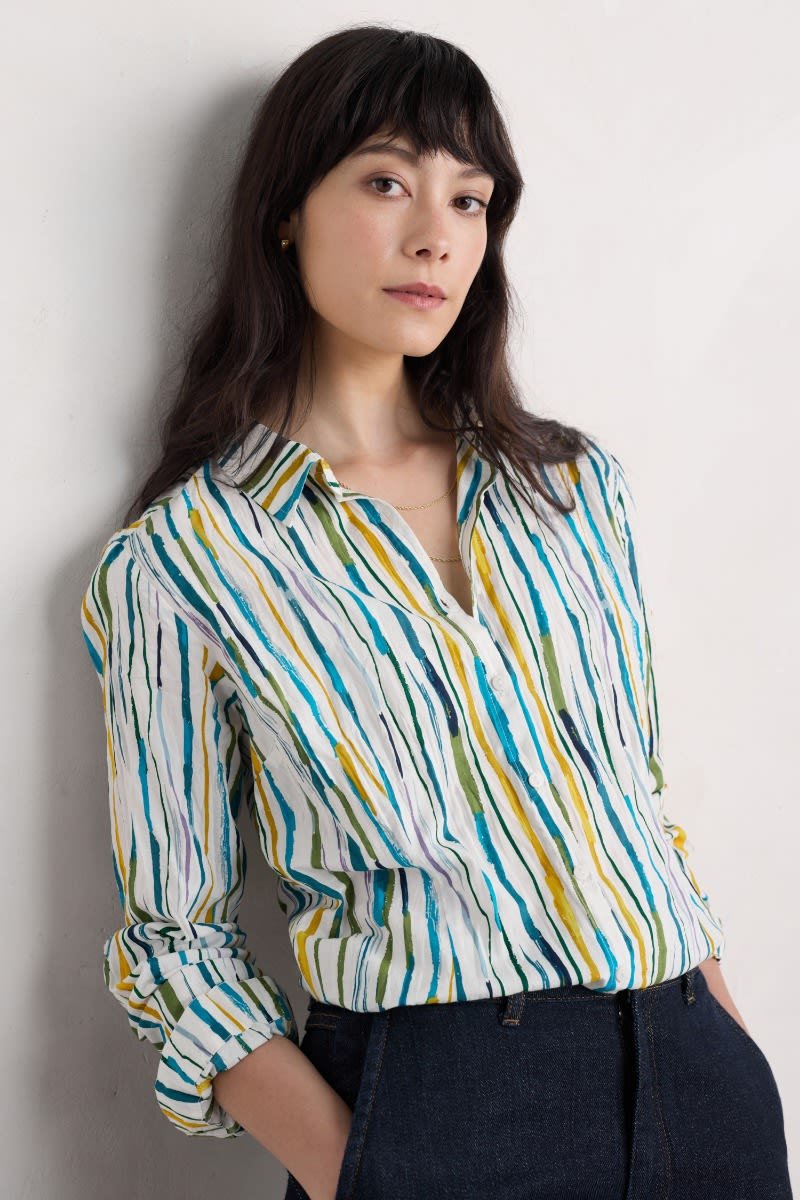 Seasalt-Larissa-Shirt-Painterly-Stripe-CottonWool