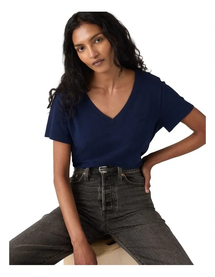 Levi's Favourite V Neck Tee Peacoat
