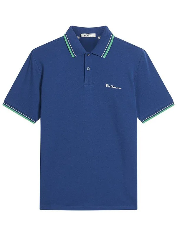 Ben-Sherman-Signature-Pique-Polo-Royal-CottonWool-1012790-032_4 (5).jpg