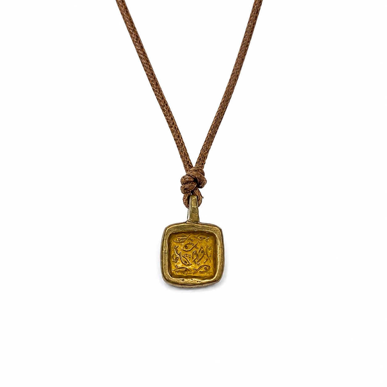 Pesci-Che-Volano-Quadra-Pendant-Mustard-CottonWool