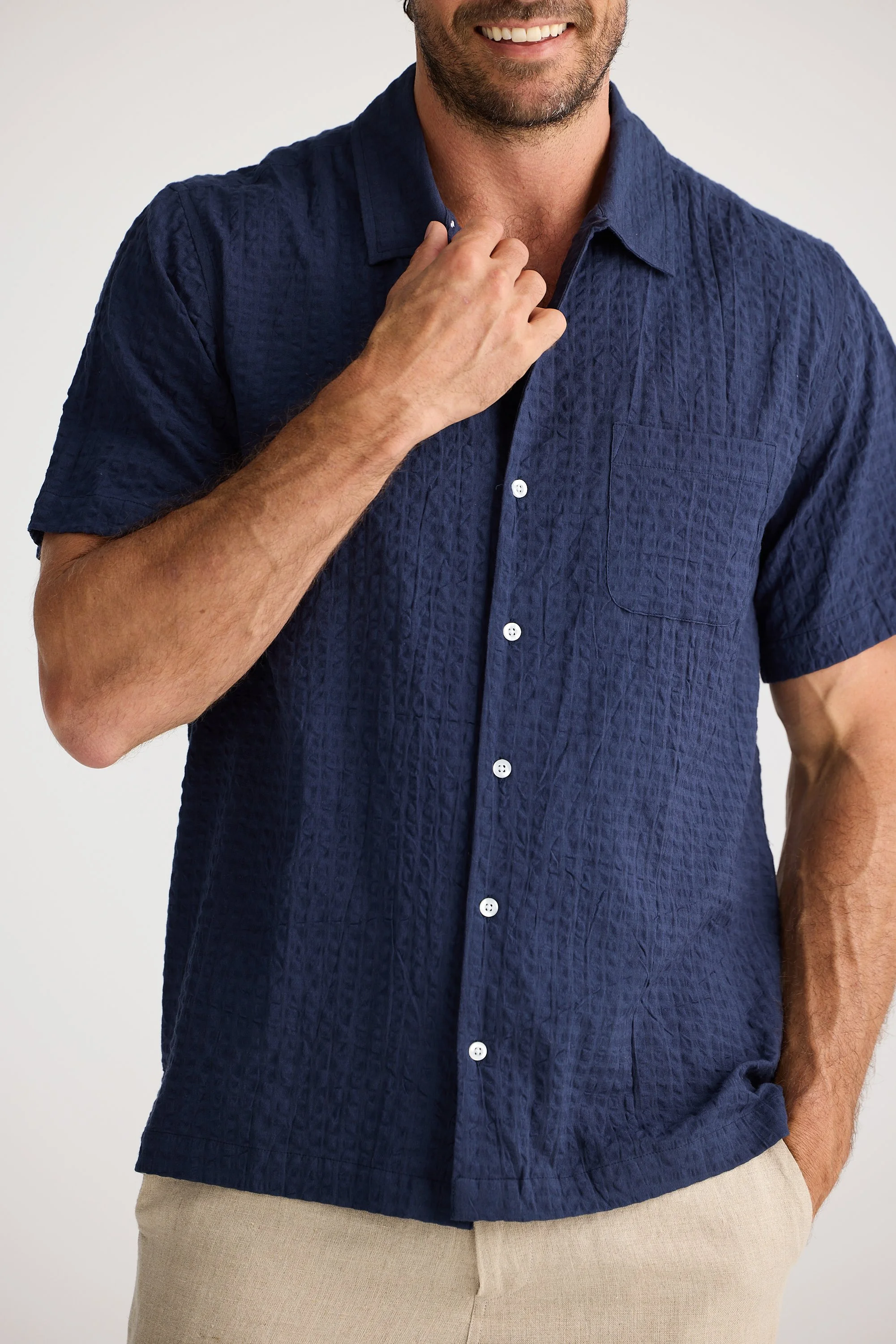 Fossick-Stanford-Shirt-Navy-CottonWool