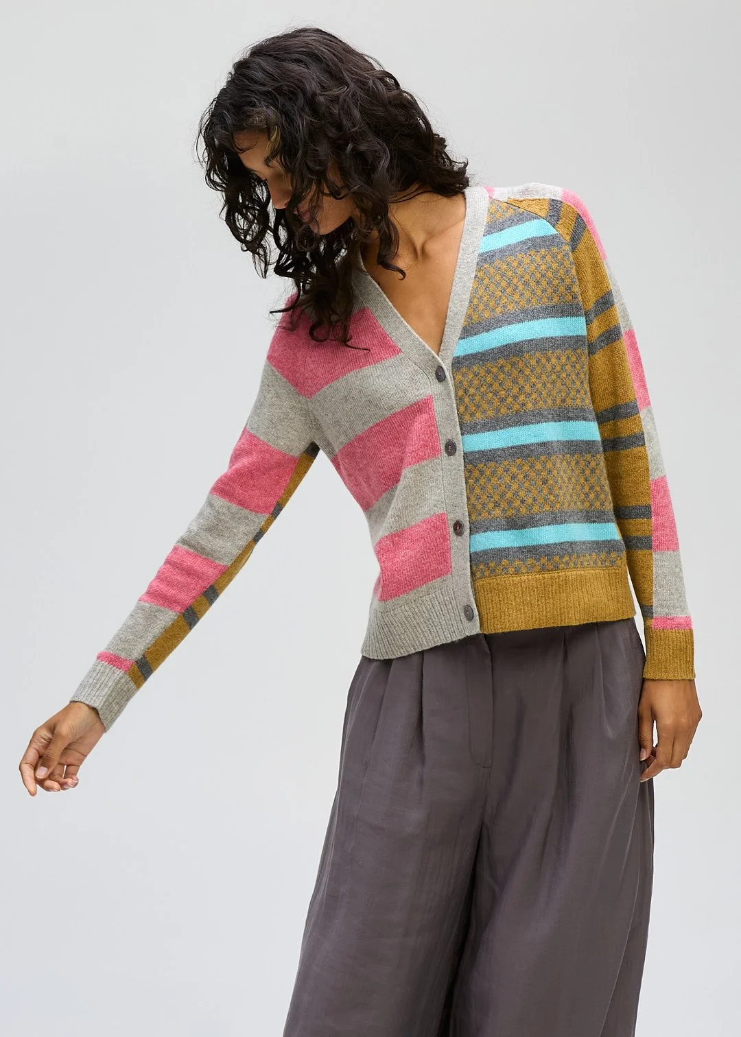 LD and Co Groove Stripe Cardigan