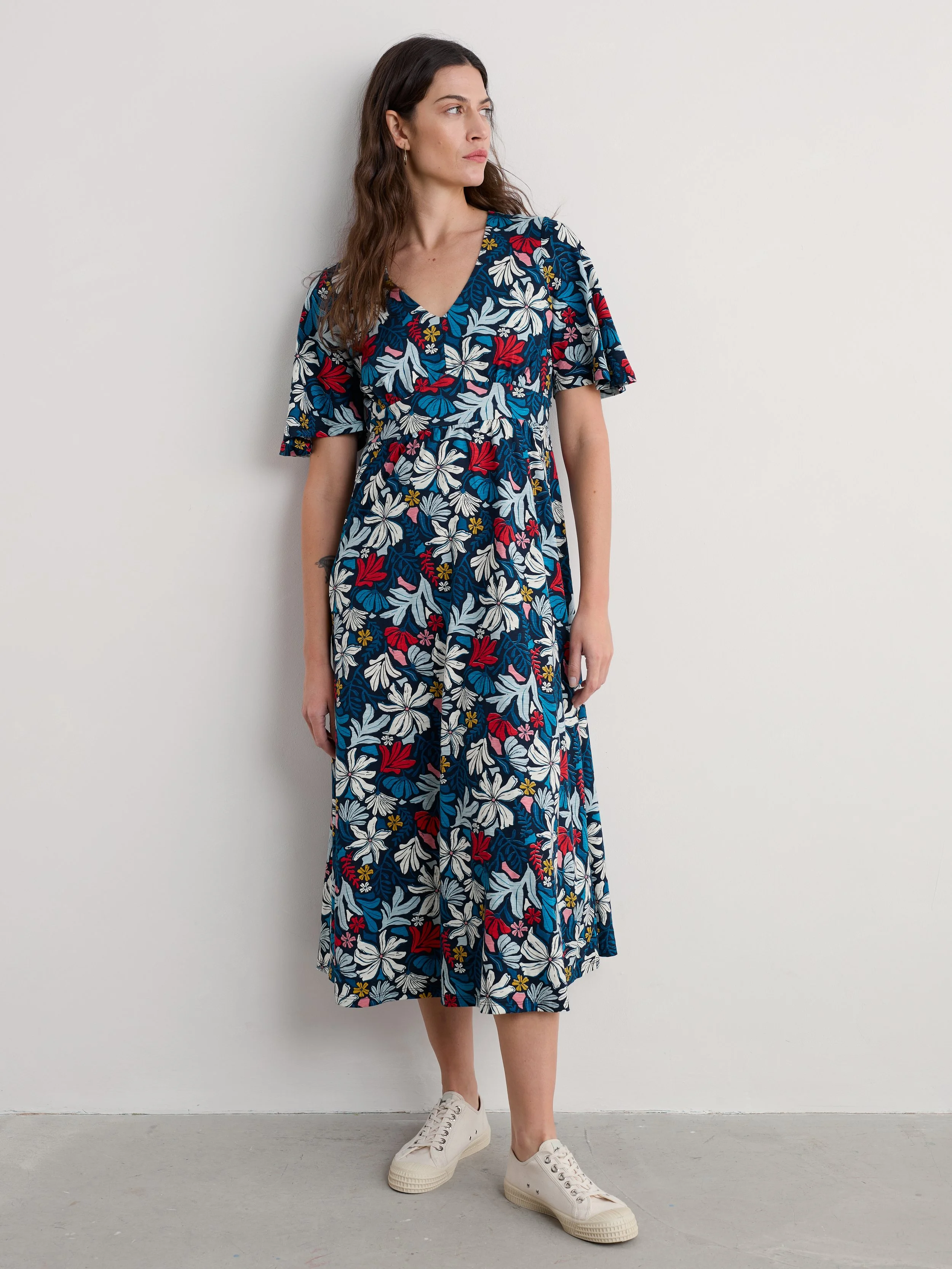 Seasalt-Chateaux-Maxi-Dress-Seaweed-Flower-CottonWool