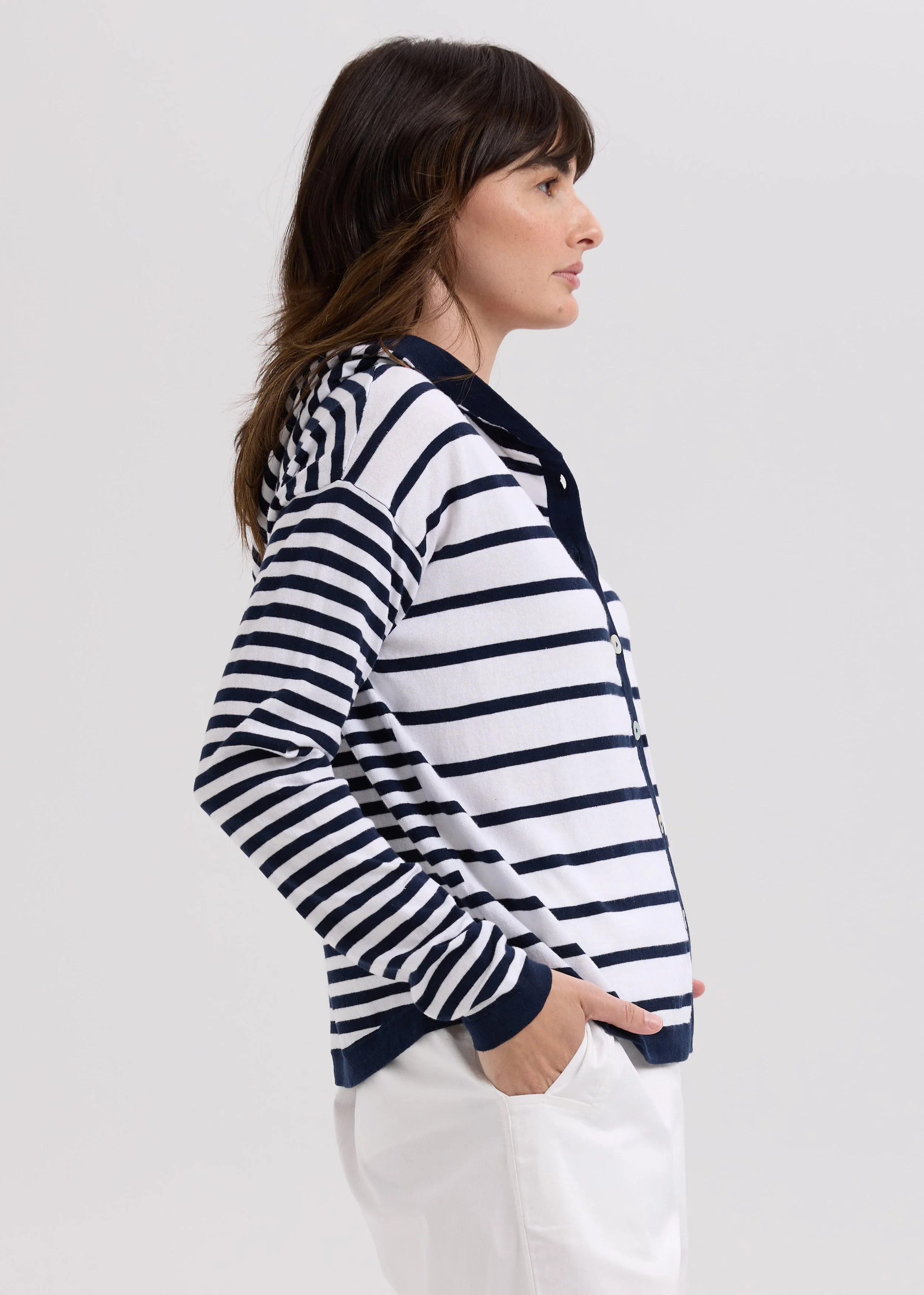 LD-and-Co-Multi-Stripe-Hoody-Marine-LC7776-CottonWool