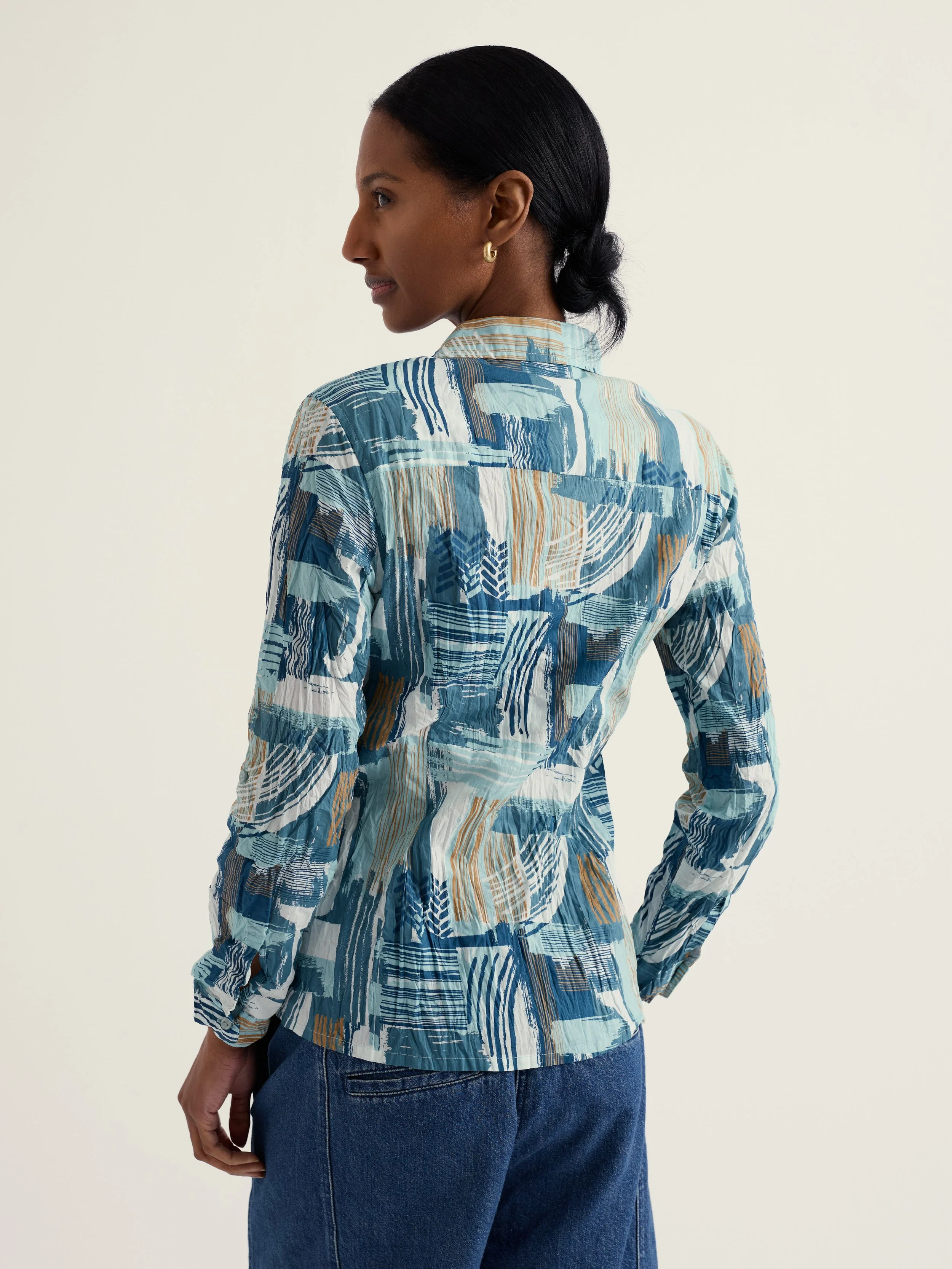 Seasalt-Larissa Shirt - Aerial Marks Reflection - CottonWool (4).jpg