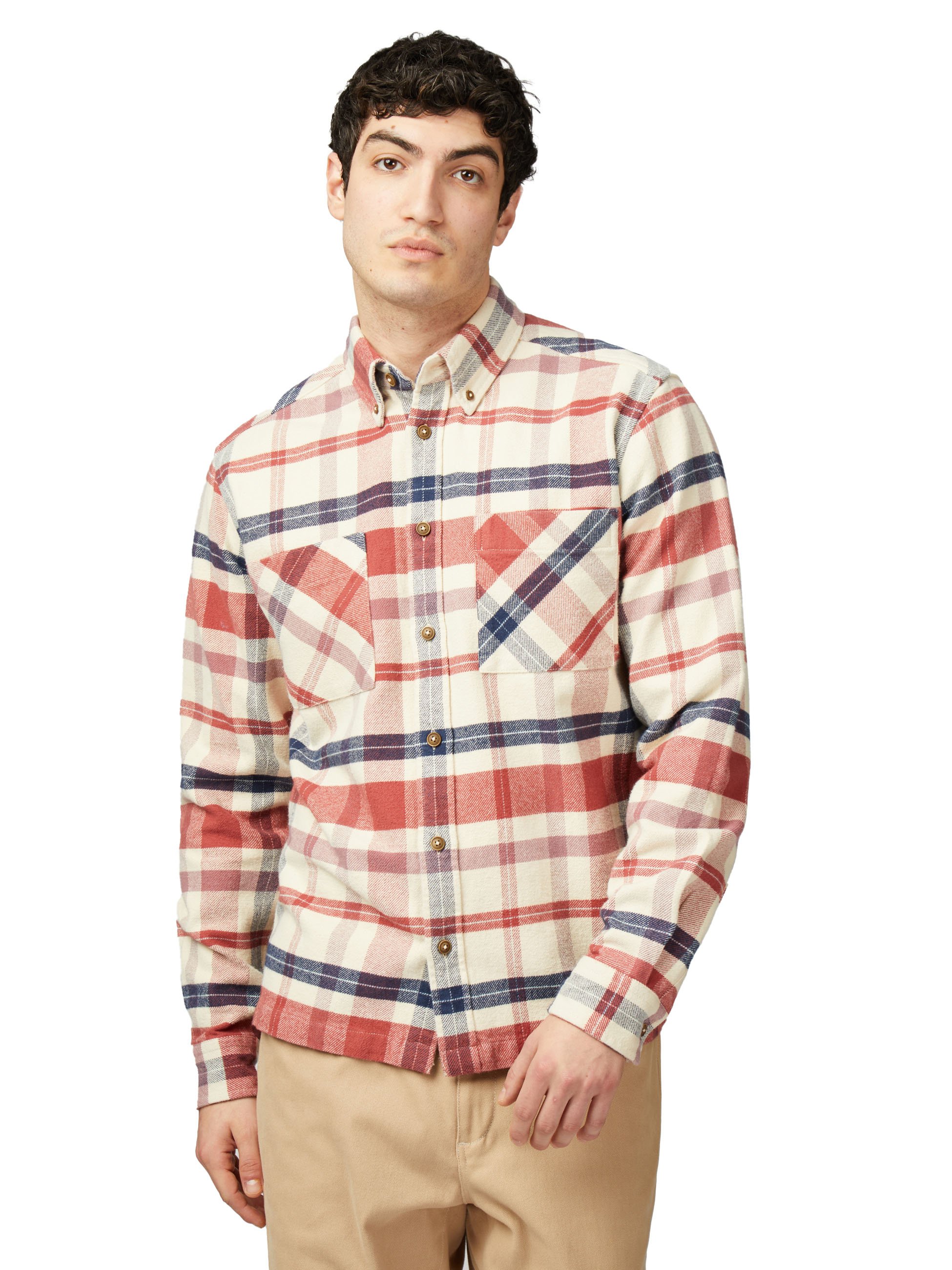 Ben-Sherman-Brushed-Ivy-Check-Overshirt-CottonWool