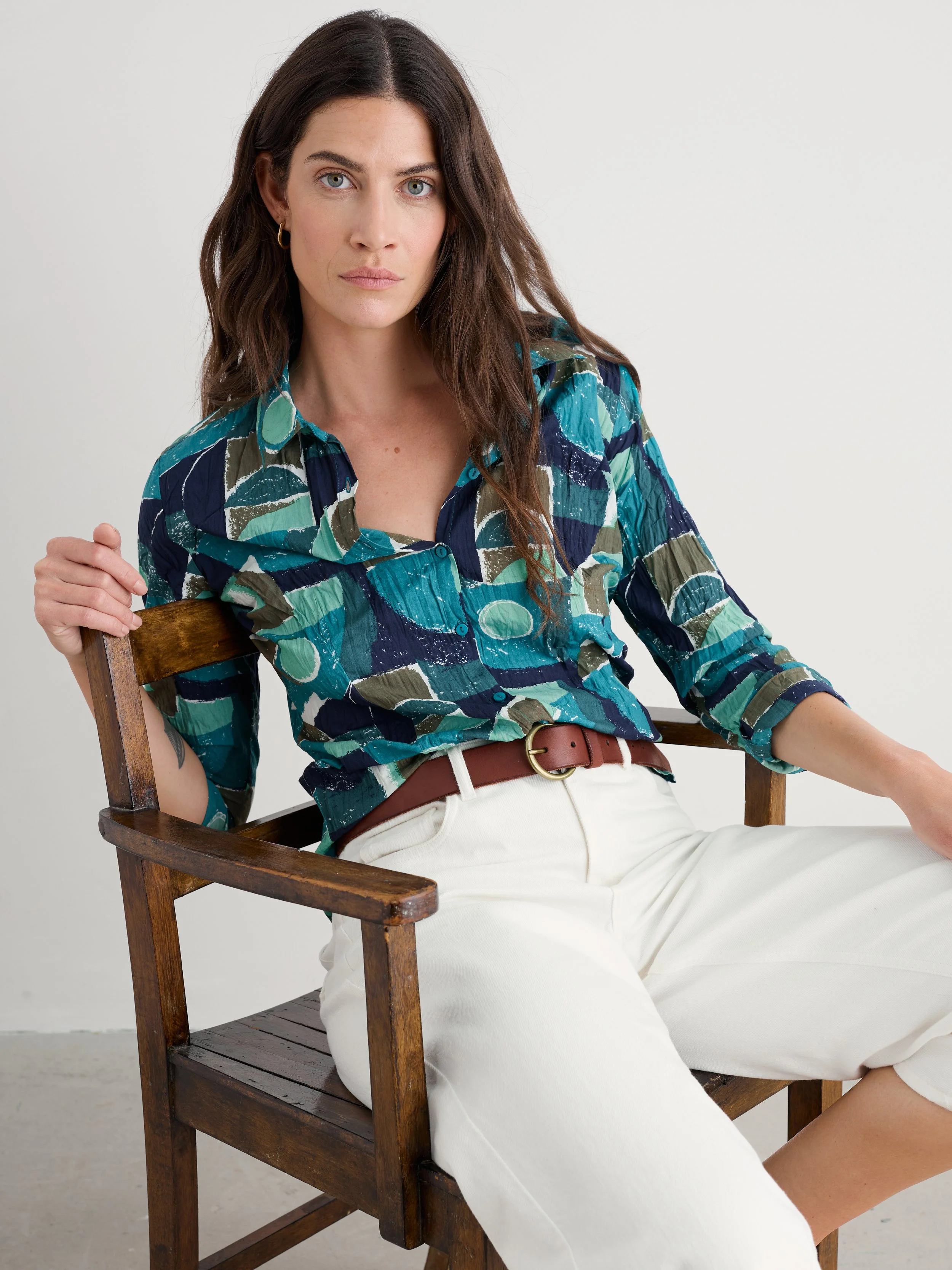 Seasalt-Larissa Shirt - Penwith Abstract Emulsion - CottonWool (3).jpg