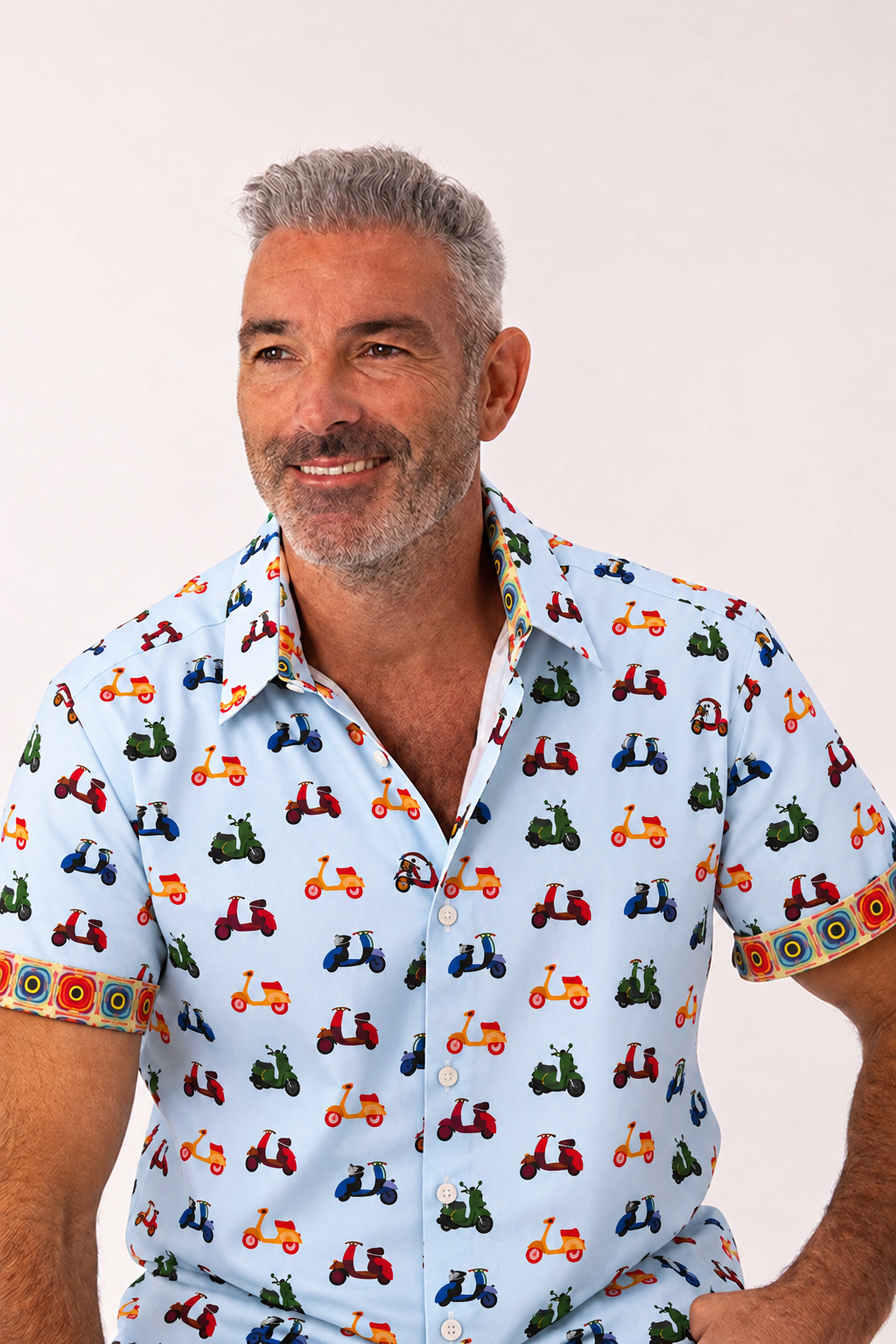 Rock and Roll Religion Heywood Short Sleeve Shirt Sky