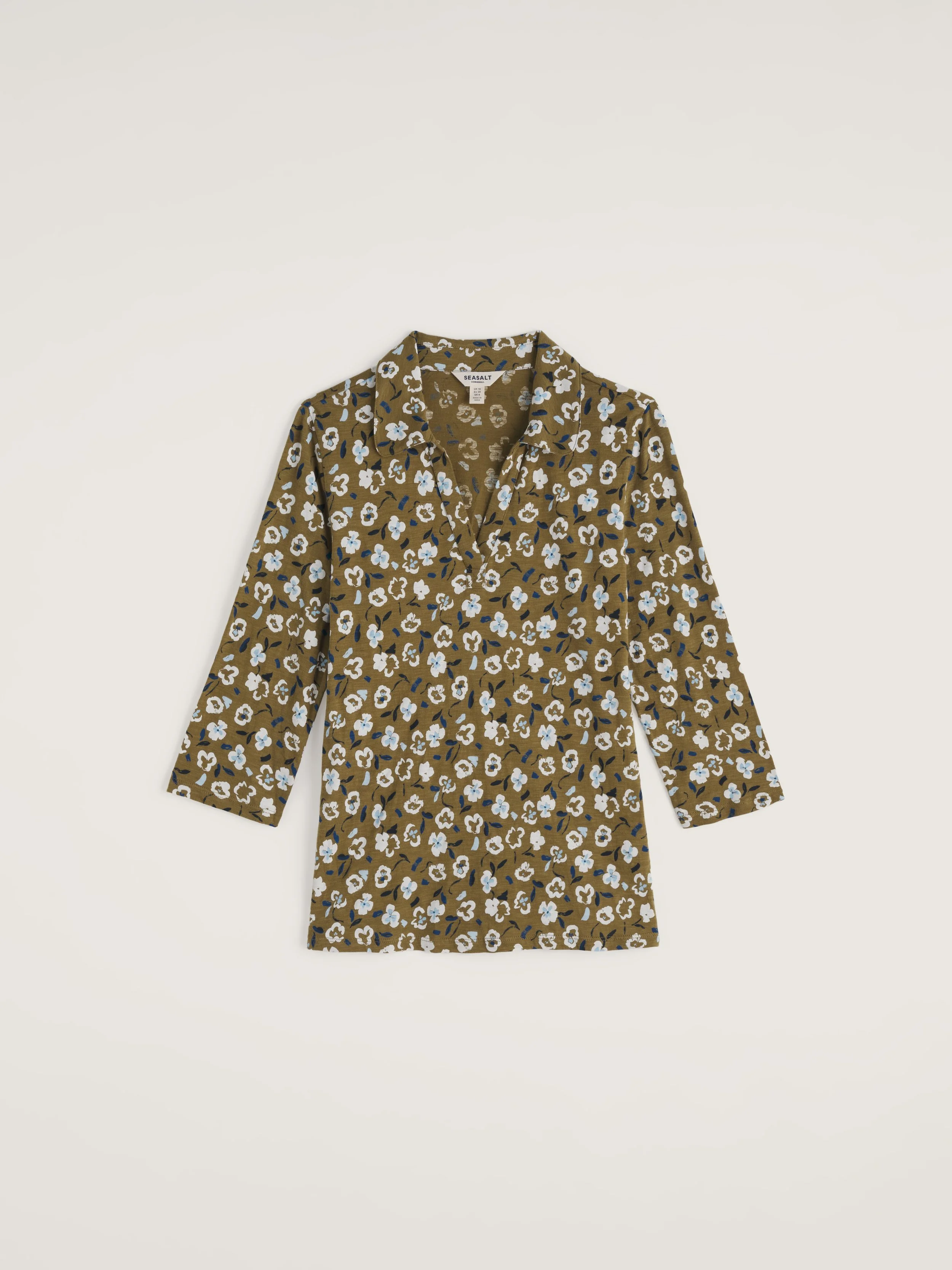 Seasalt-Wavecrest Shirt - Arty Pansy Seagrass - CottonWool (1).jpg