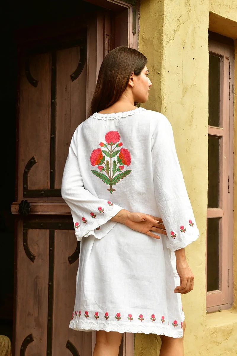 Mandalay-Designs-Marigold-Cabana-Midi-White-CottonWool