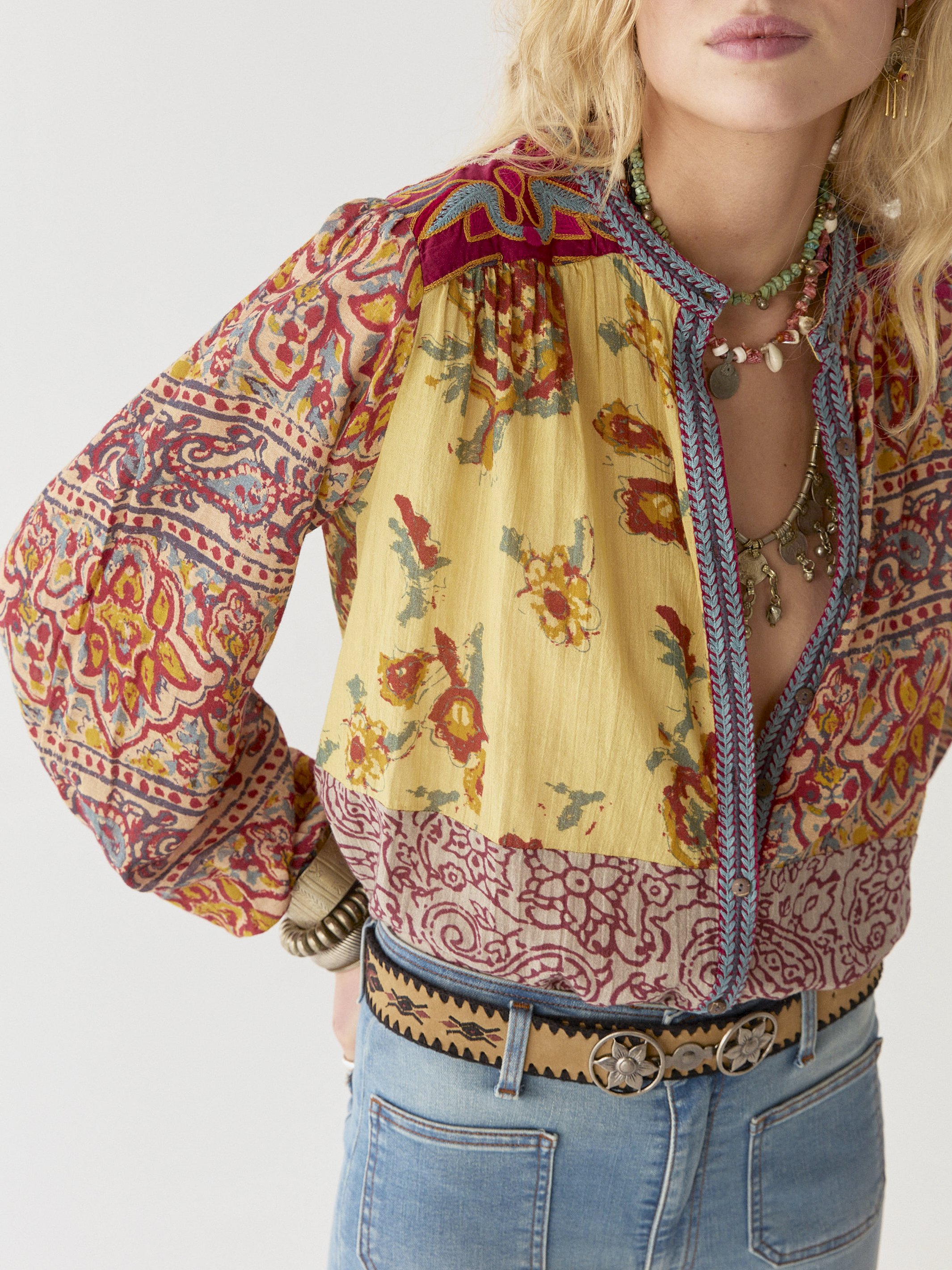 Maison-Hotel-Leandra-Blouse-Patchwork-CottonWool