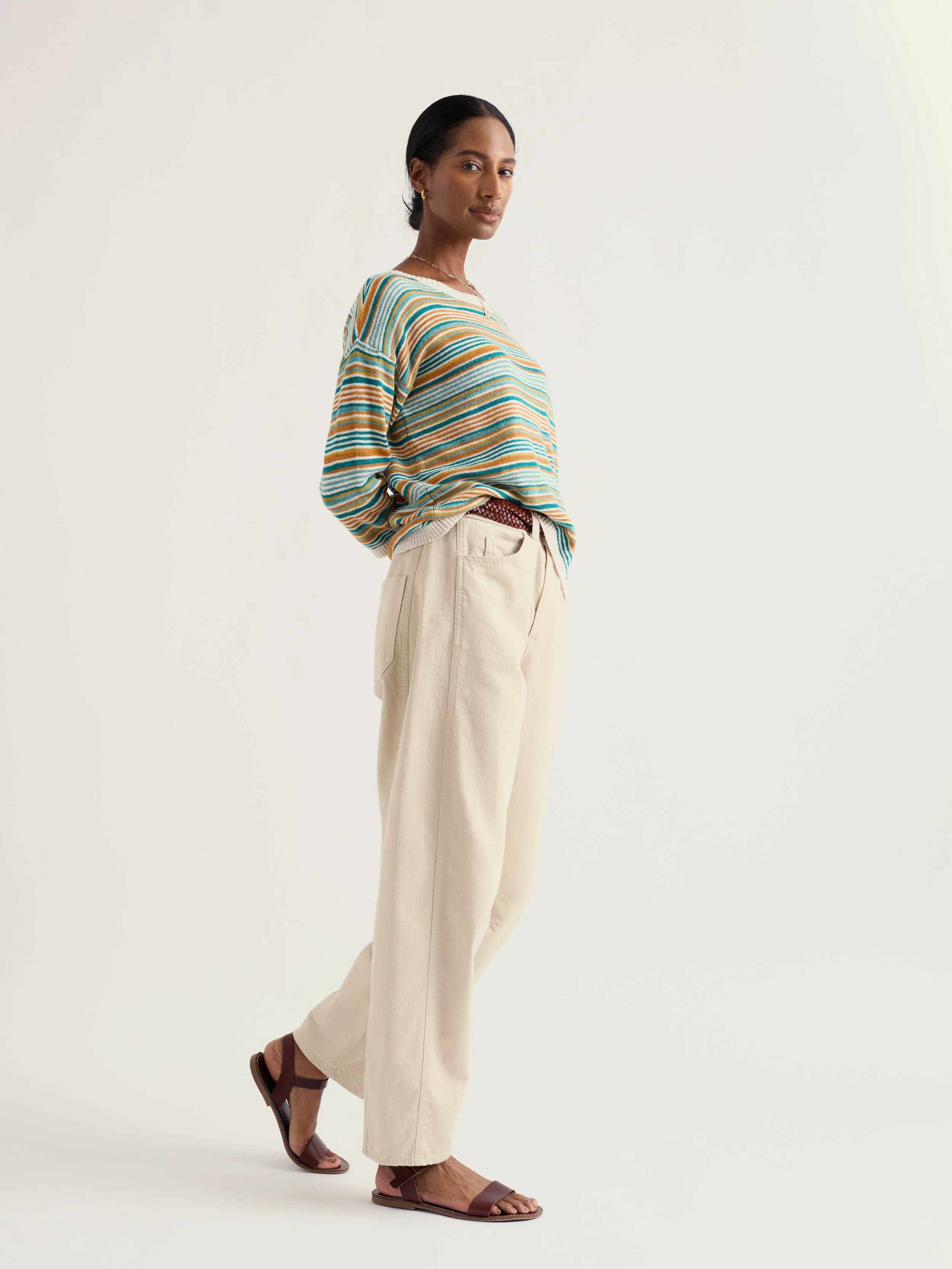 Seasalt-Knavock Jumper - Dittany Amber Multi - CottonWool (6).jpg