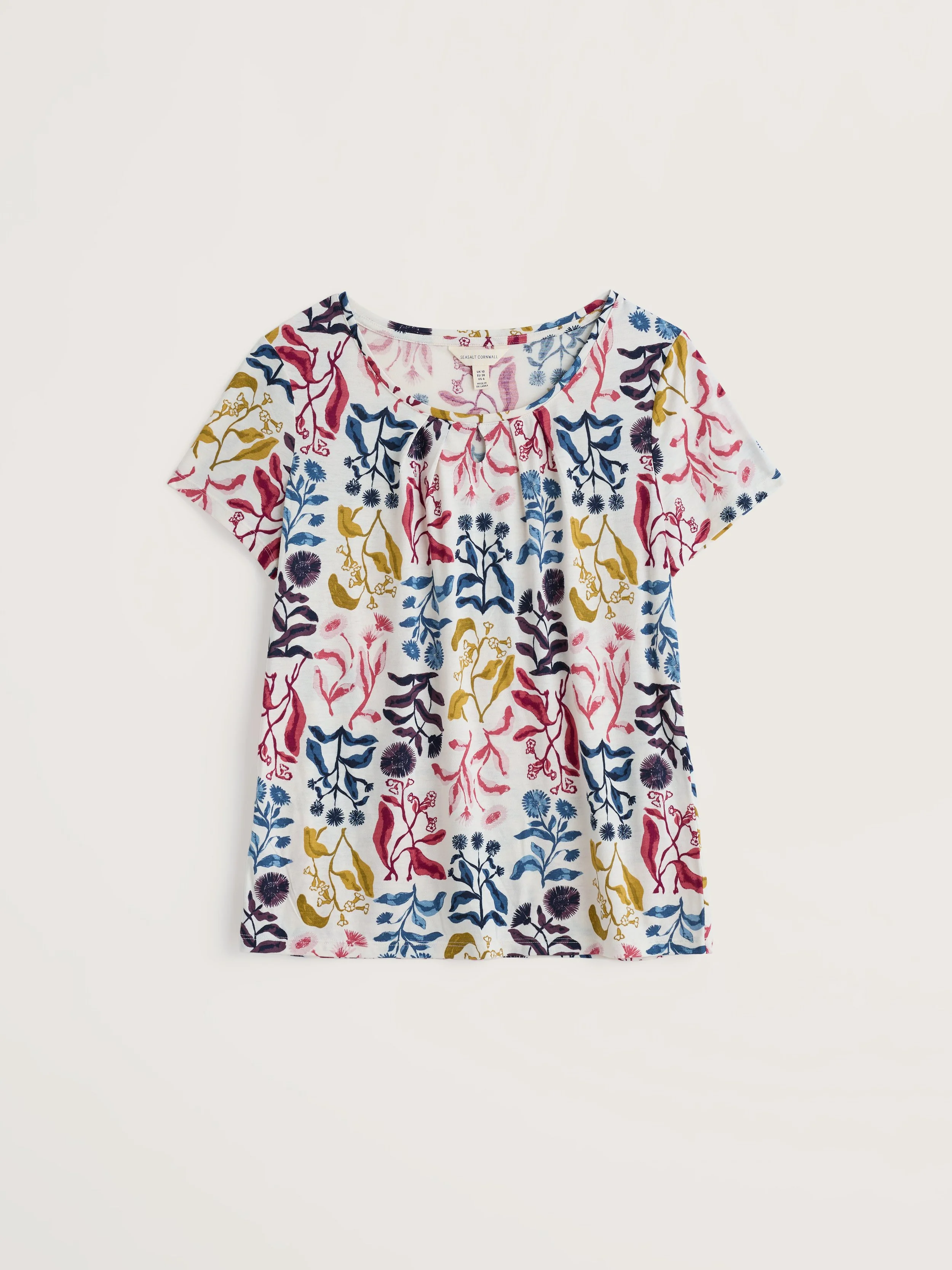 Seasalt-Appletree T-Shirt - Inky Botanical Chalk - CottonWool (2).jpg