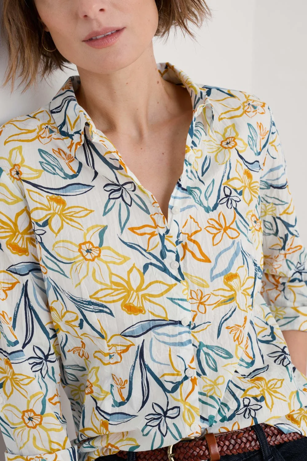 Seasalt-Larissa-Shirt-Painted-Daffodil-Chalk-CottonWool