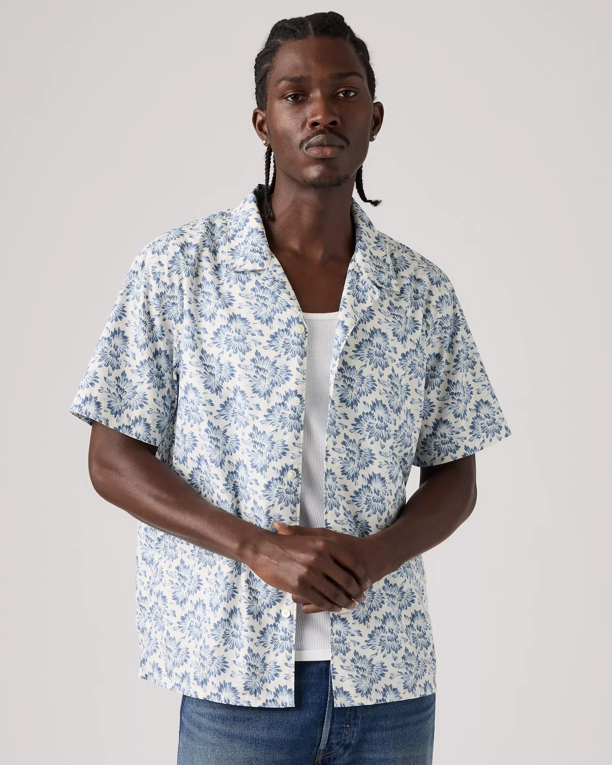 Levi's Sunset Standard Camp Shirt Moonlight Floral