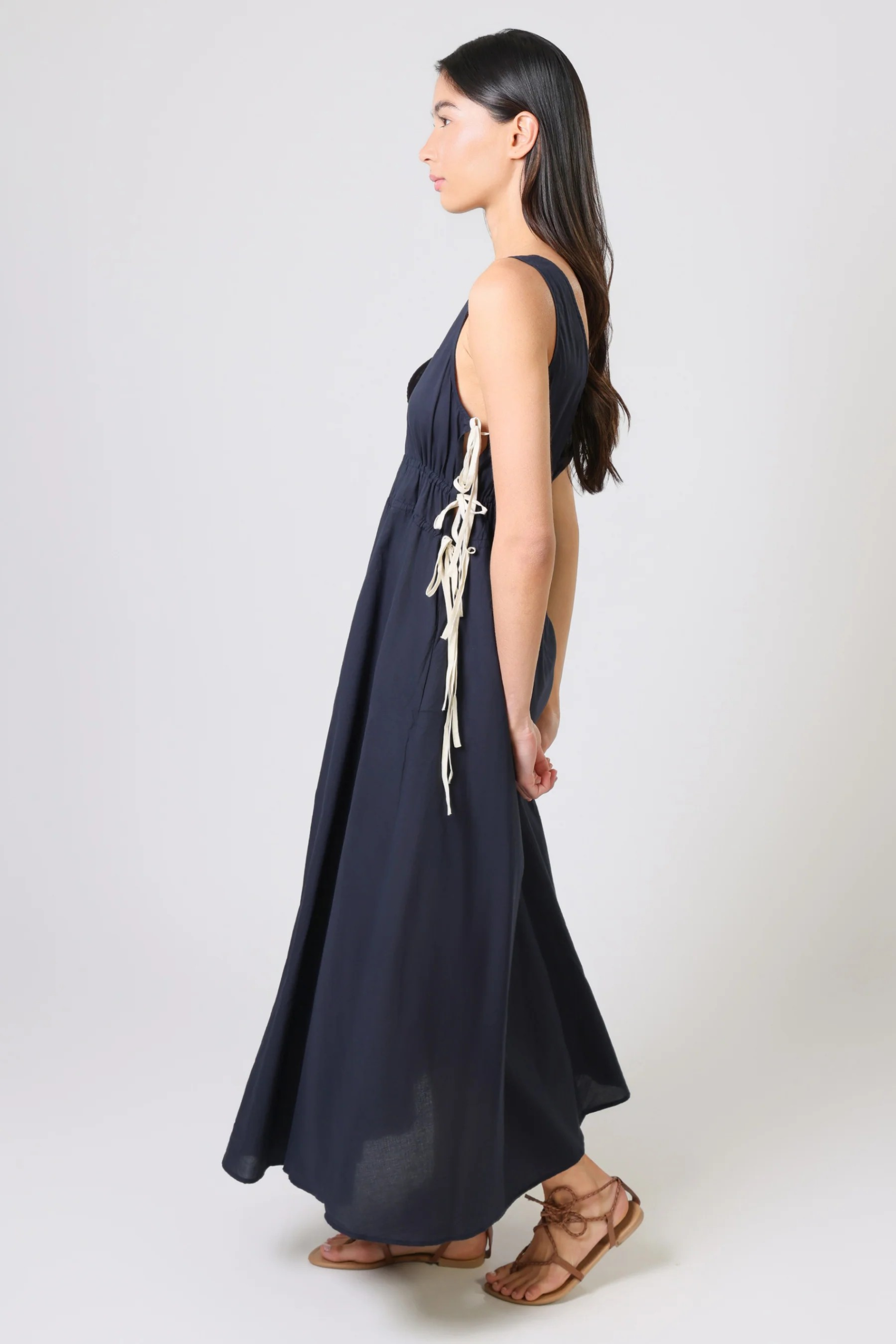 TRAFFIC-PEOPLE-LAST SONG-DRESS-NAVY-COTTONWOOL-13040-033