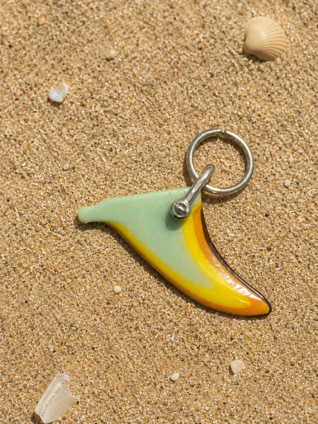 PC-Surf-Fin-Keyring-Aqua-Retro-CottonWool