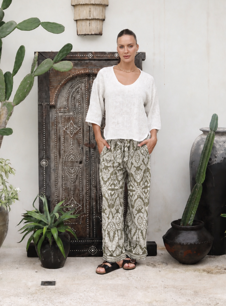 Carbon-Toteme-Pants-Khaki-C4037-CottonWool