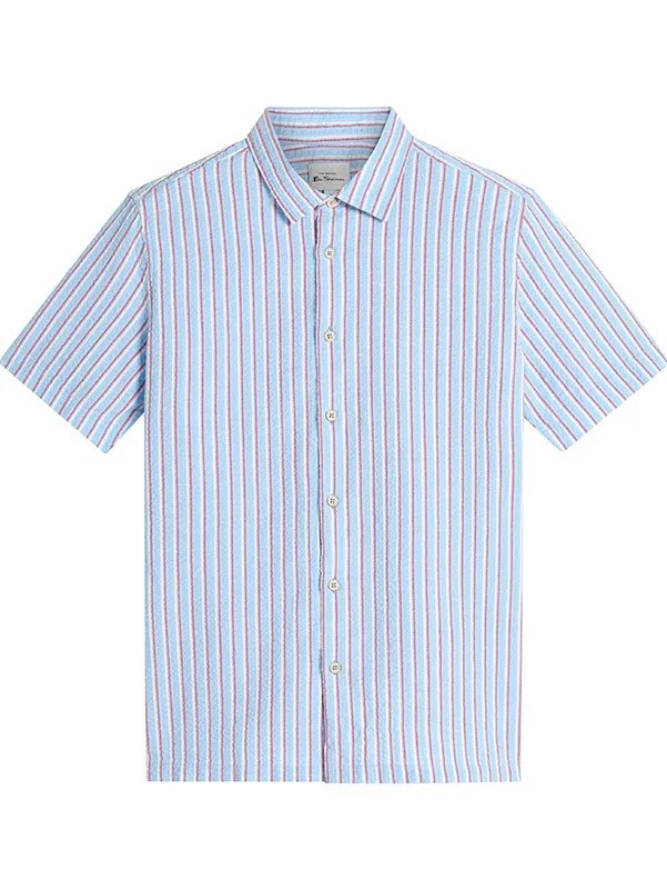 Ben-Sherman-Seersucker-Stripe-Shirt-Pale-Blue-CottonWool