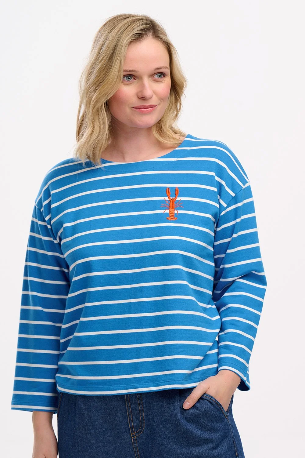 Sugarhill-Brighton-Billie-Breton-French-Blue-Stripe-Lobster-CottonWool