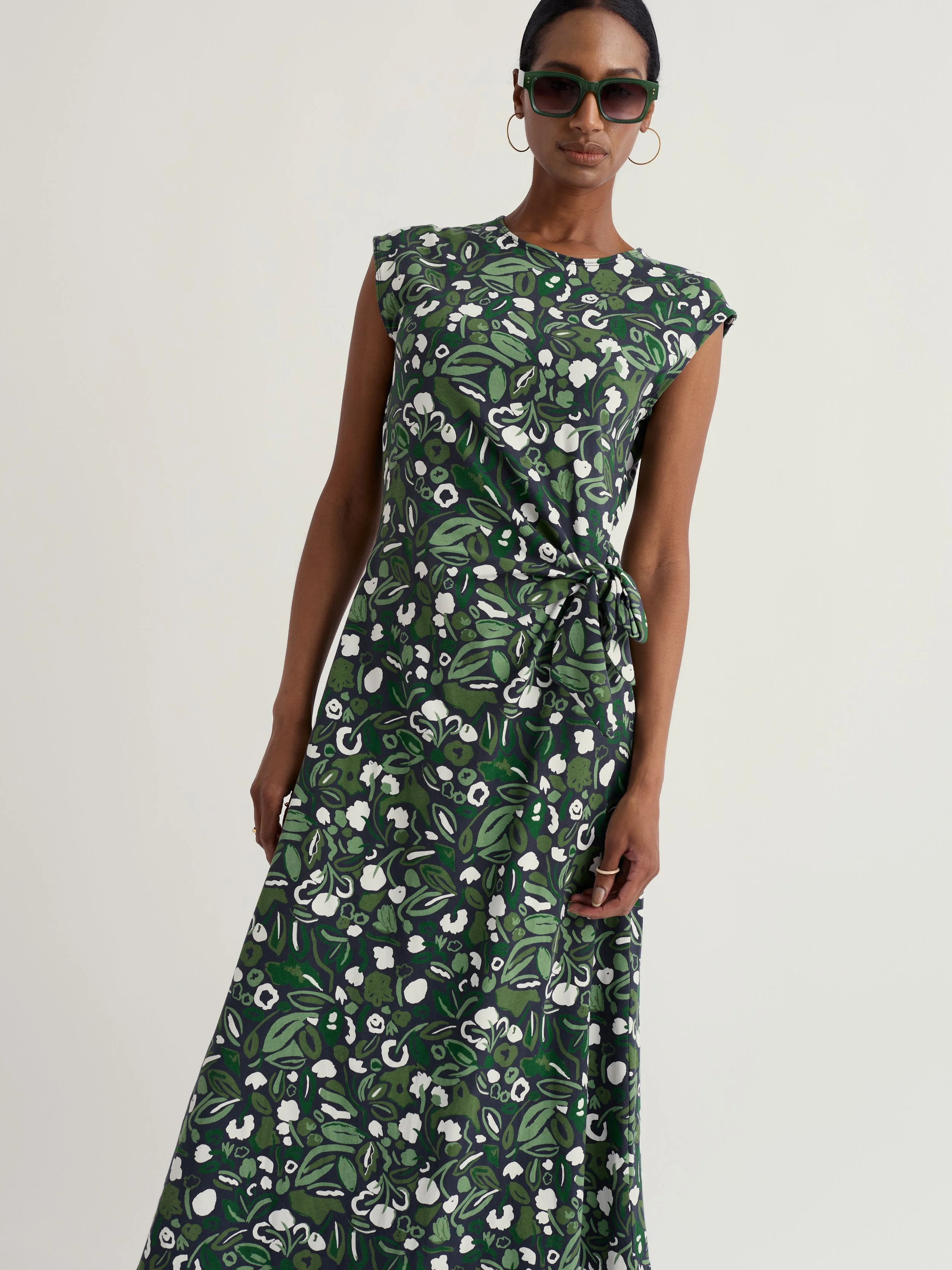 Seasalt-Fettling Dress - Garden Plants Inkwell - CottonWool (4).jpg