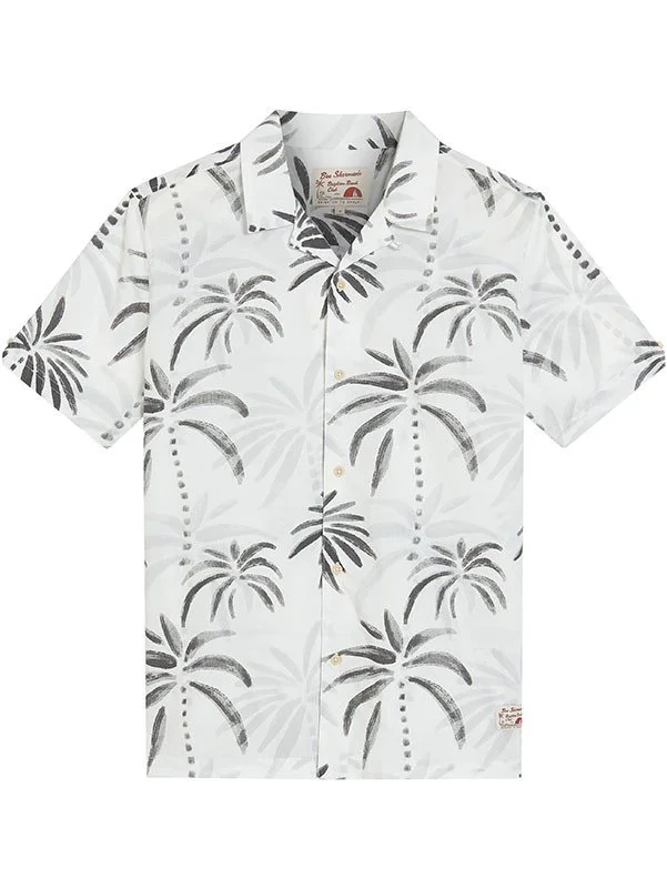 Ben-Sherman-Palm-Print-Shirt-CottonWool