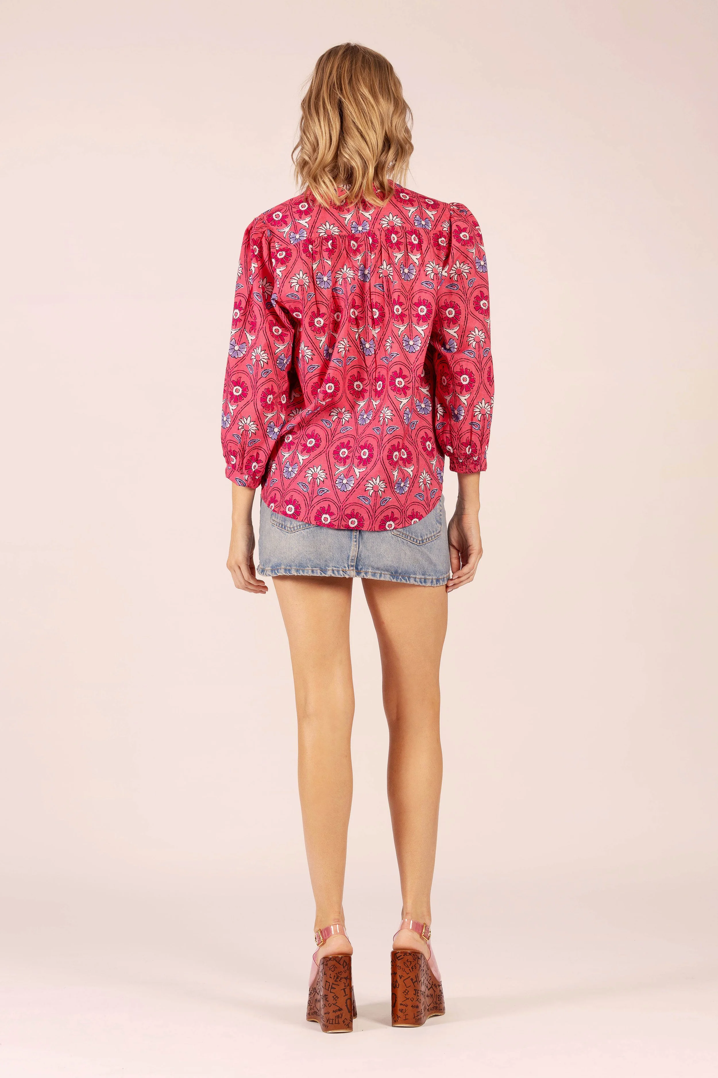 Lola-Australia-Jane-Shirt-Hindi-Raspberry-CottonWool