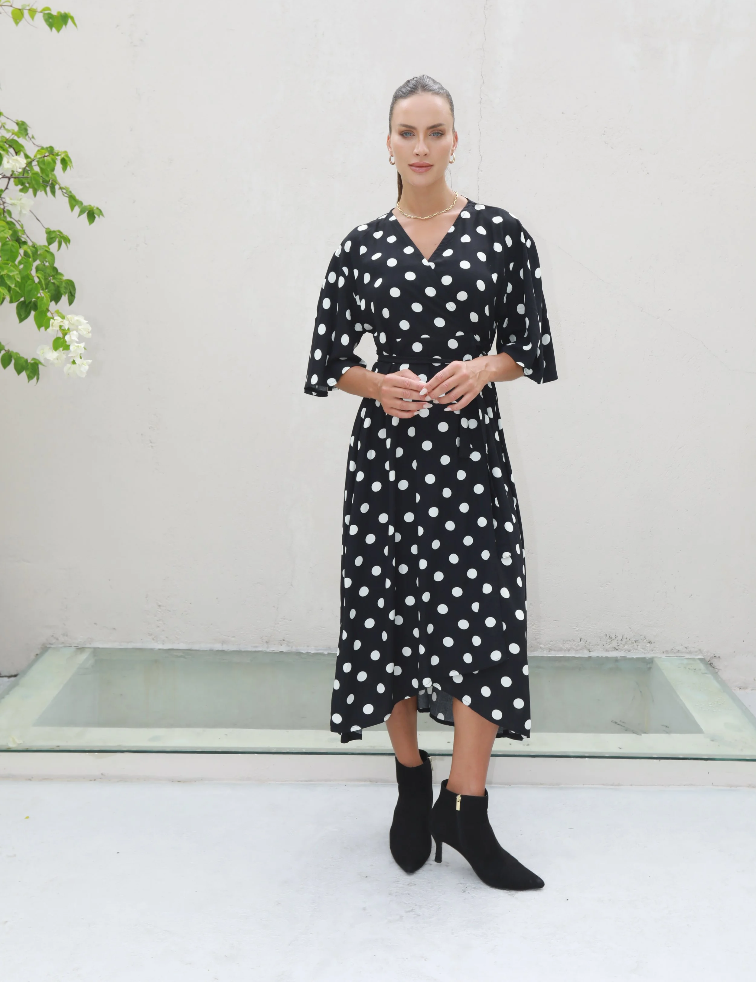 Carbon-C1084-Milo-Spot-Dress-CottonWool