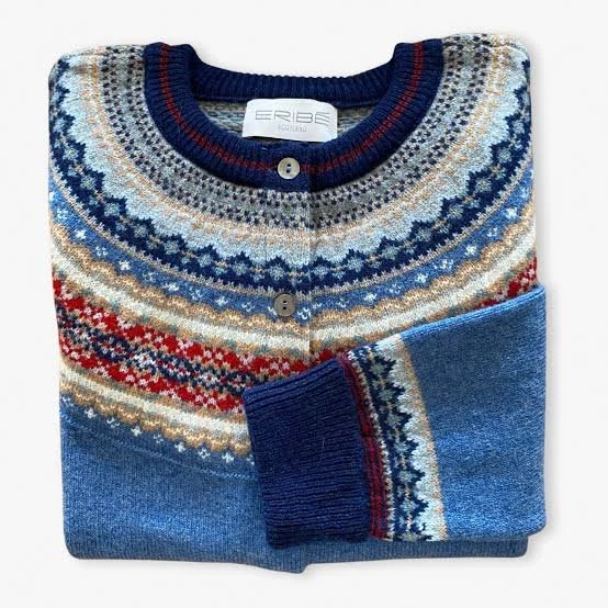 Eribe-C3735 - Alpine Cardigan - Blue Morning - CottonWool