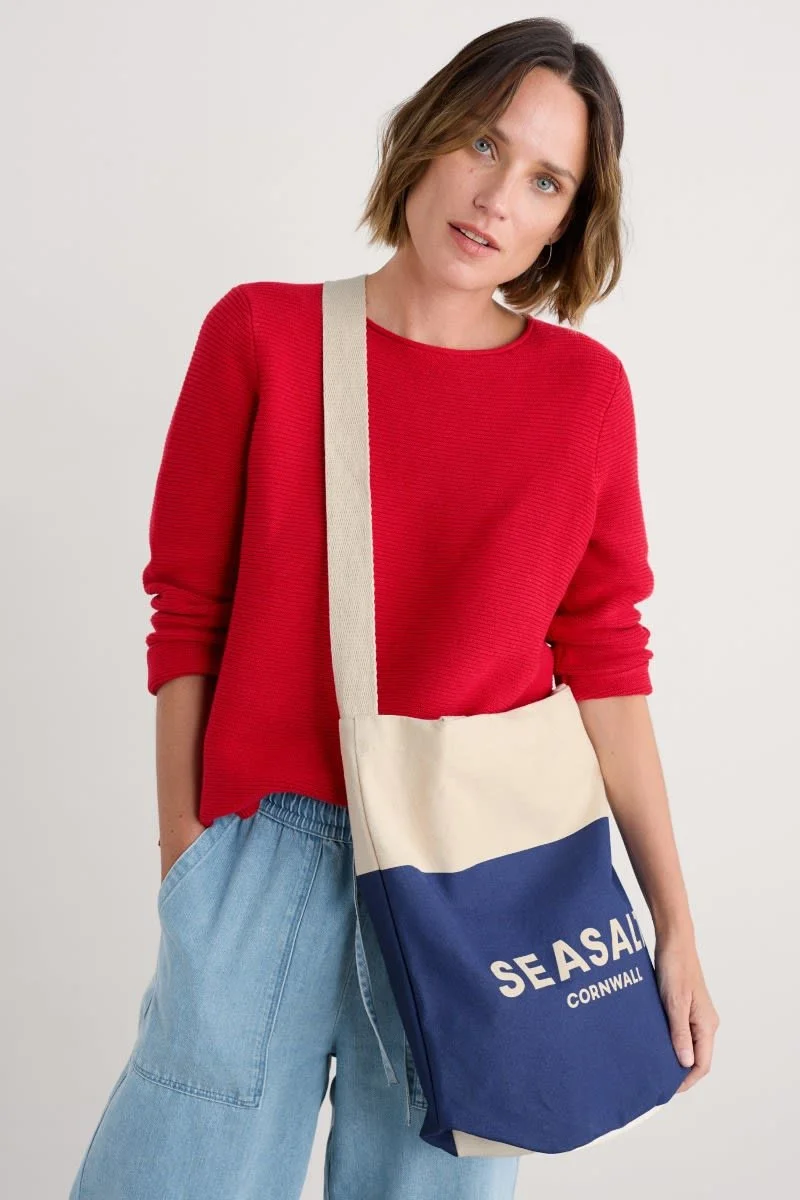 Seasalt Canvas Tote Bag Half Logo