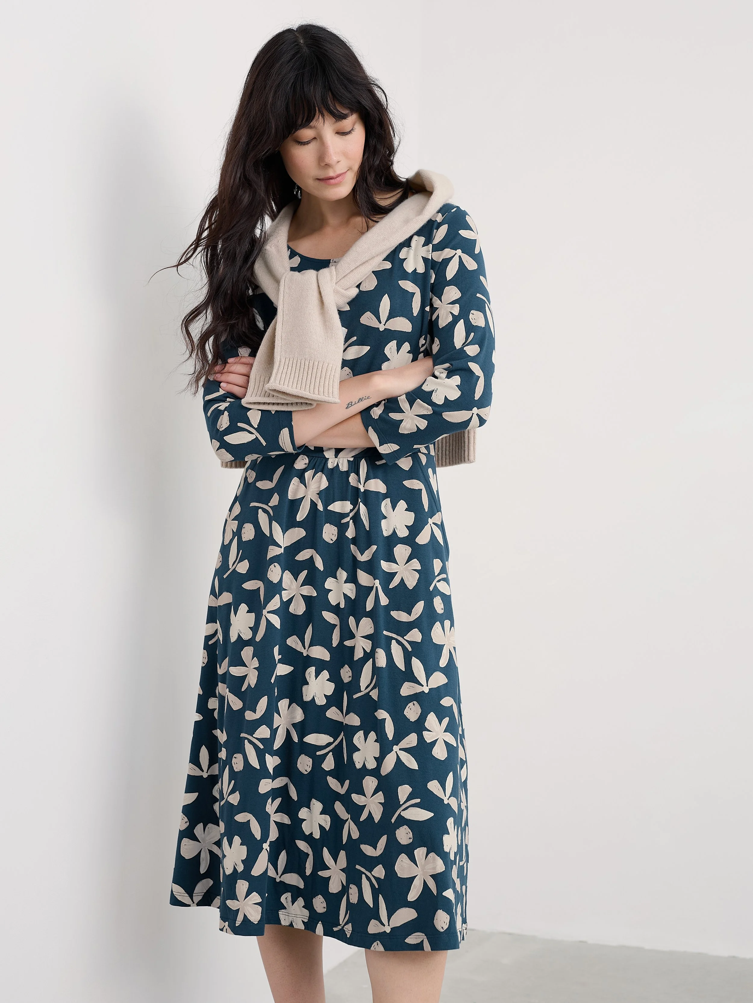 Seasalt-April Dress - Organic Shapes Dark Lugger - CottonWool (3).jpg