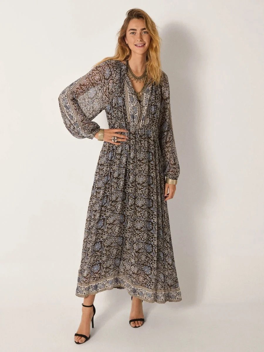 Maison Hotel Gaia Dress Blue Orchid