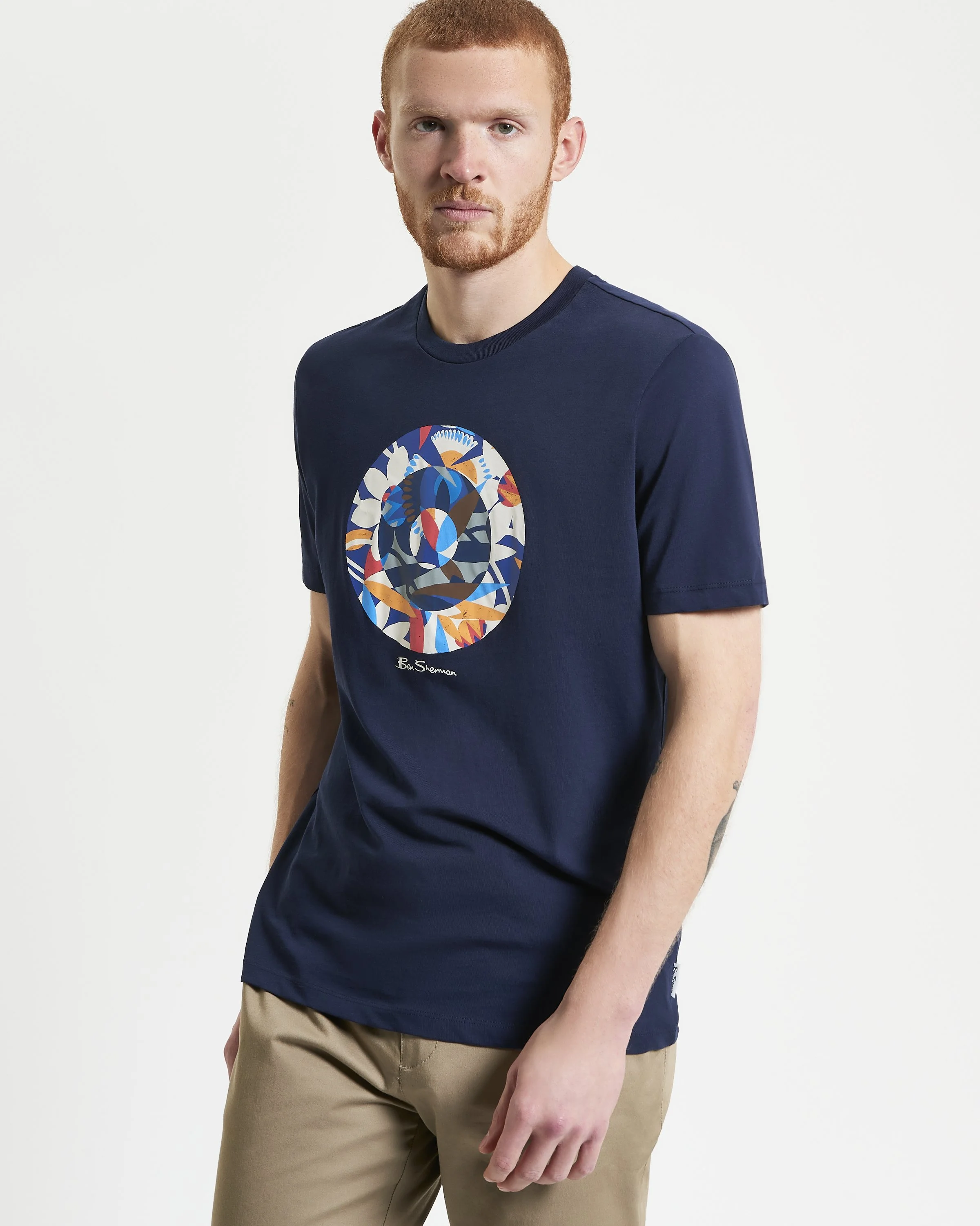 Ben-Sherman-Tropical-Target-Tee-Navy-CottonWool
