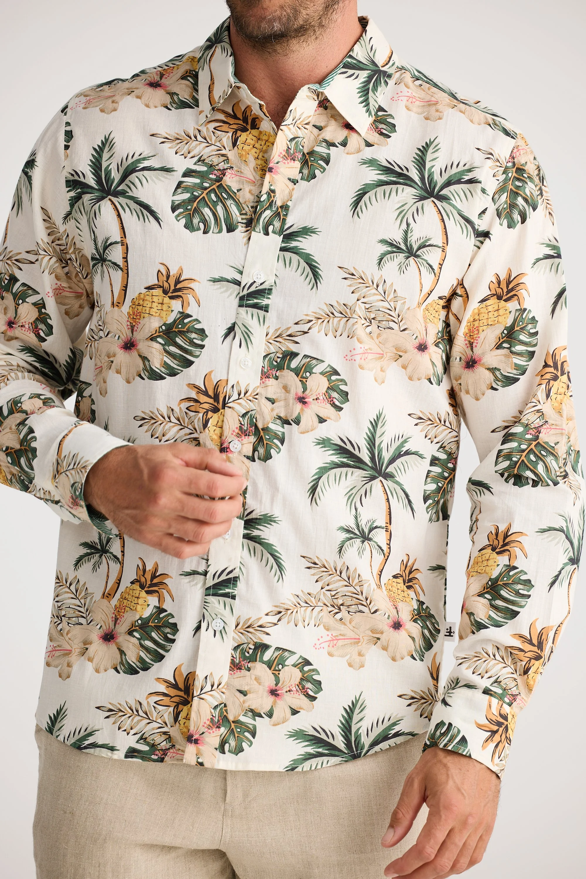 Fossick-Oxford-Shirt-Bula-Print-CottonWool