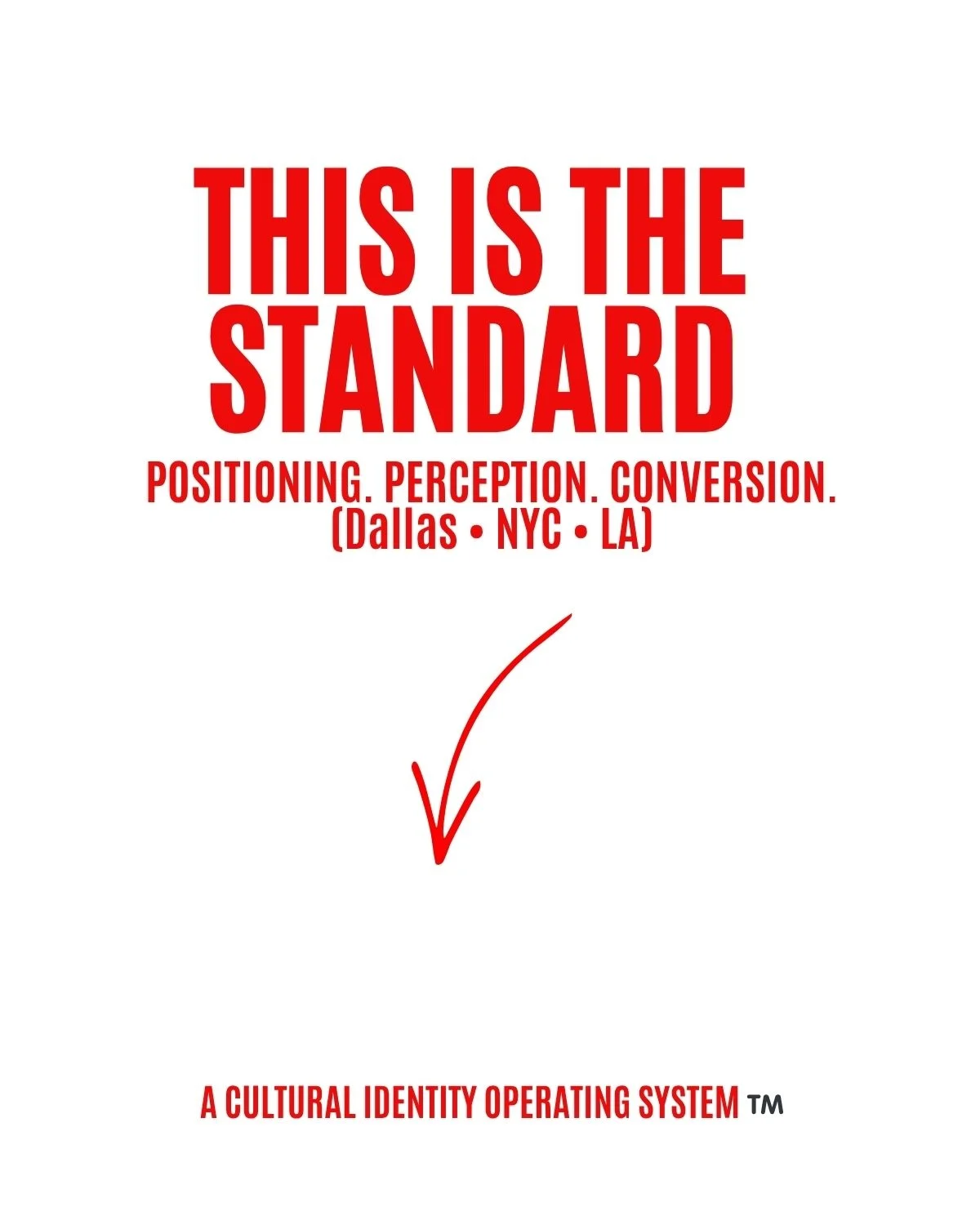 Most creatives and founder-led brands want visibility.

Few are willing to meet the standard required to get paid.

Clarity. Positioning. Authority.

If your brand can&rsquo;t be explained in seconds, it won&rsquo;t convert in high-value markets like