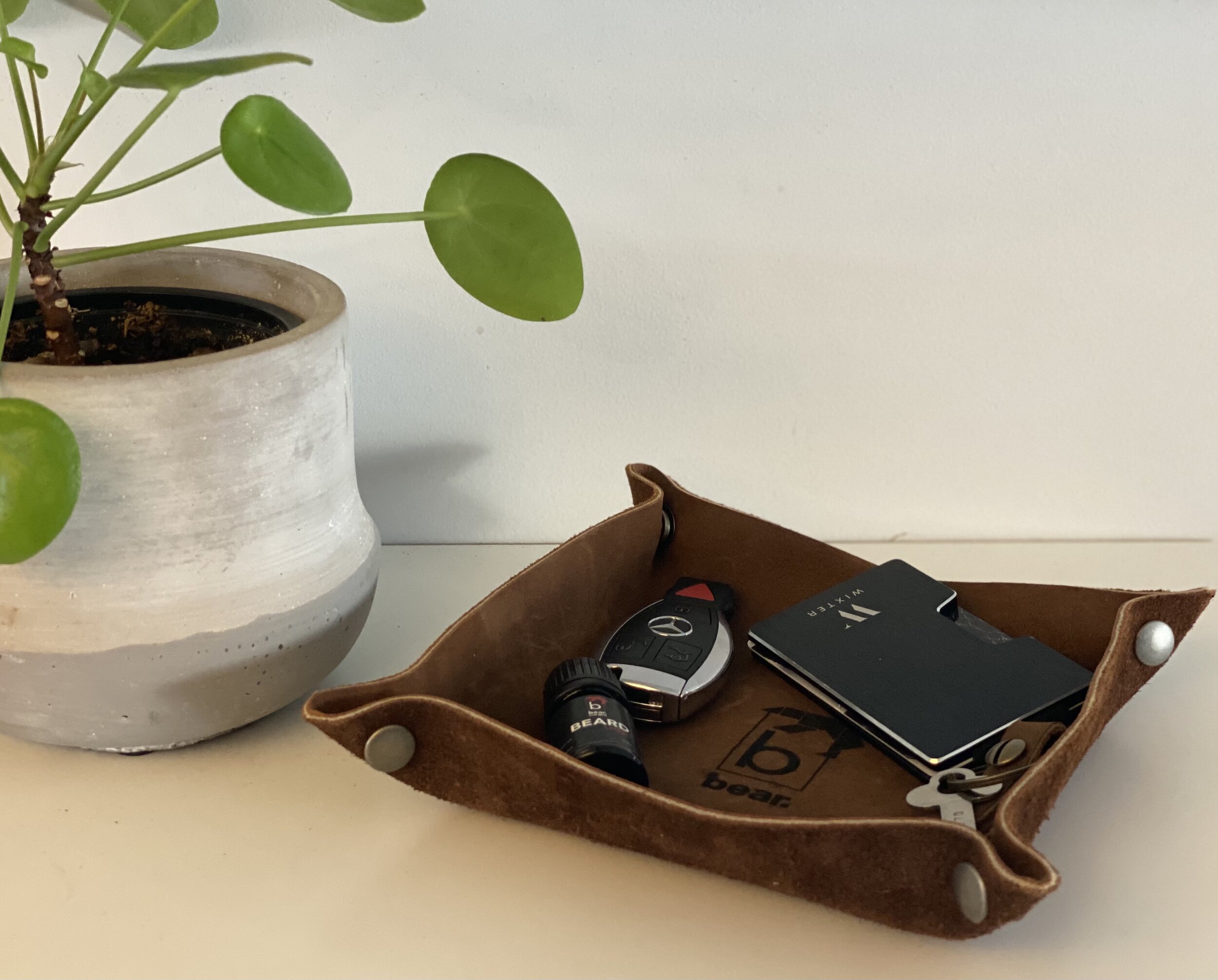 Leather Valet Tray