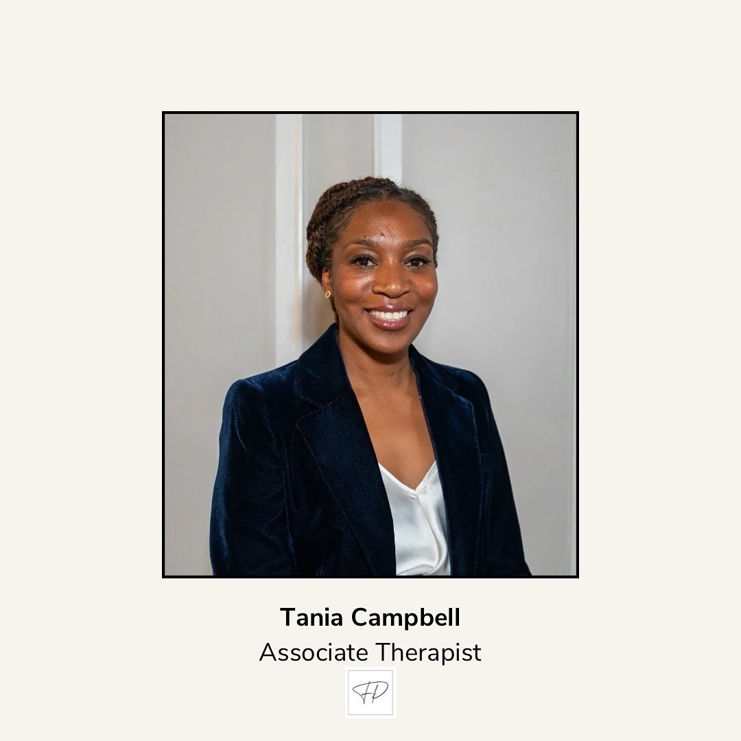 Some of you may have already met her in therapy, but let me introduce our newest associate, Tania Campbell.
Tania is a very skilled therapist with years of clinical experience. 

She works with adults and supports in the areas of anxiety, depression,