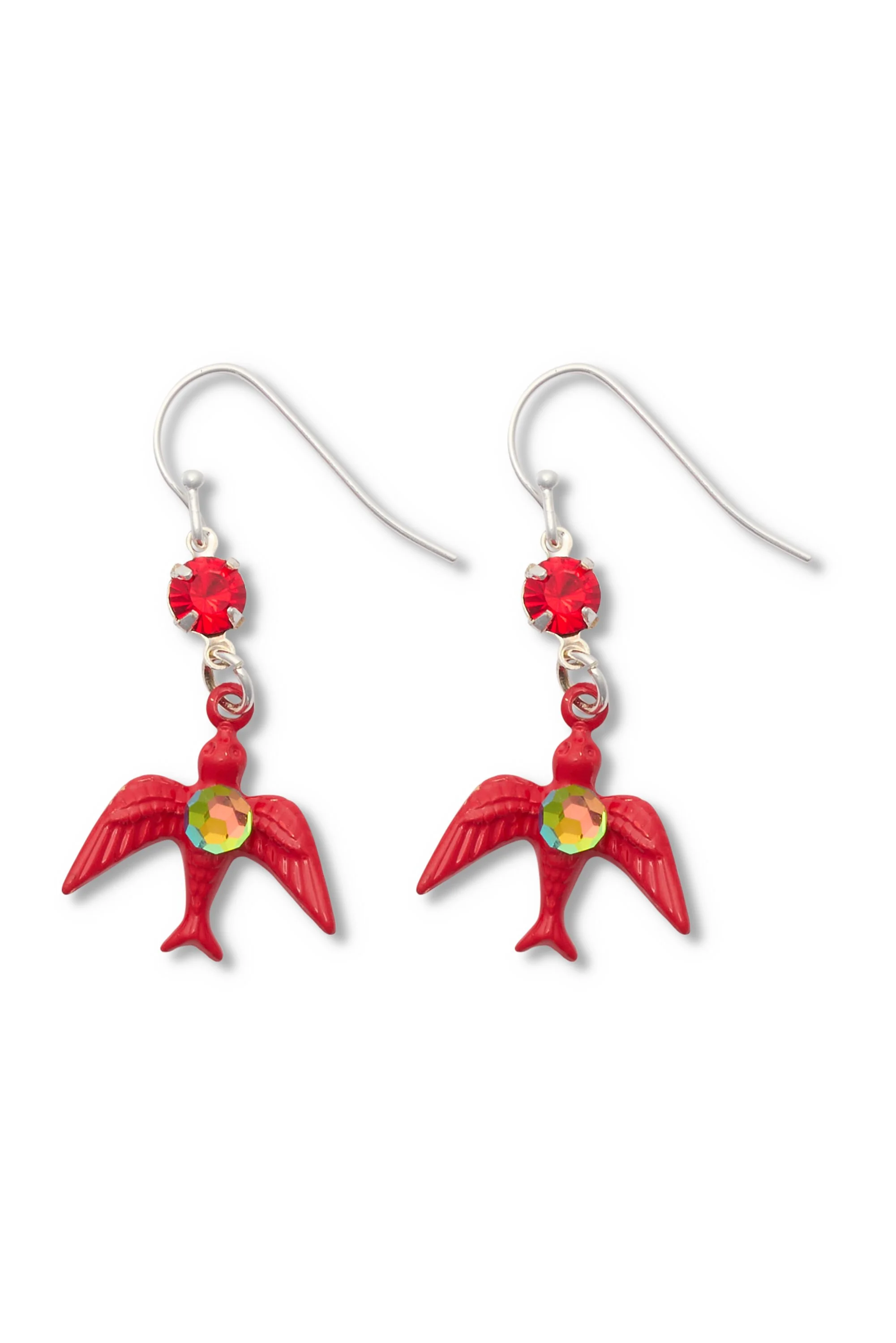 Songbird Earrings, PoppyRed, silver.jpg