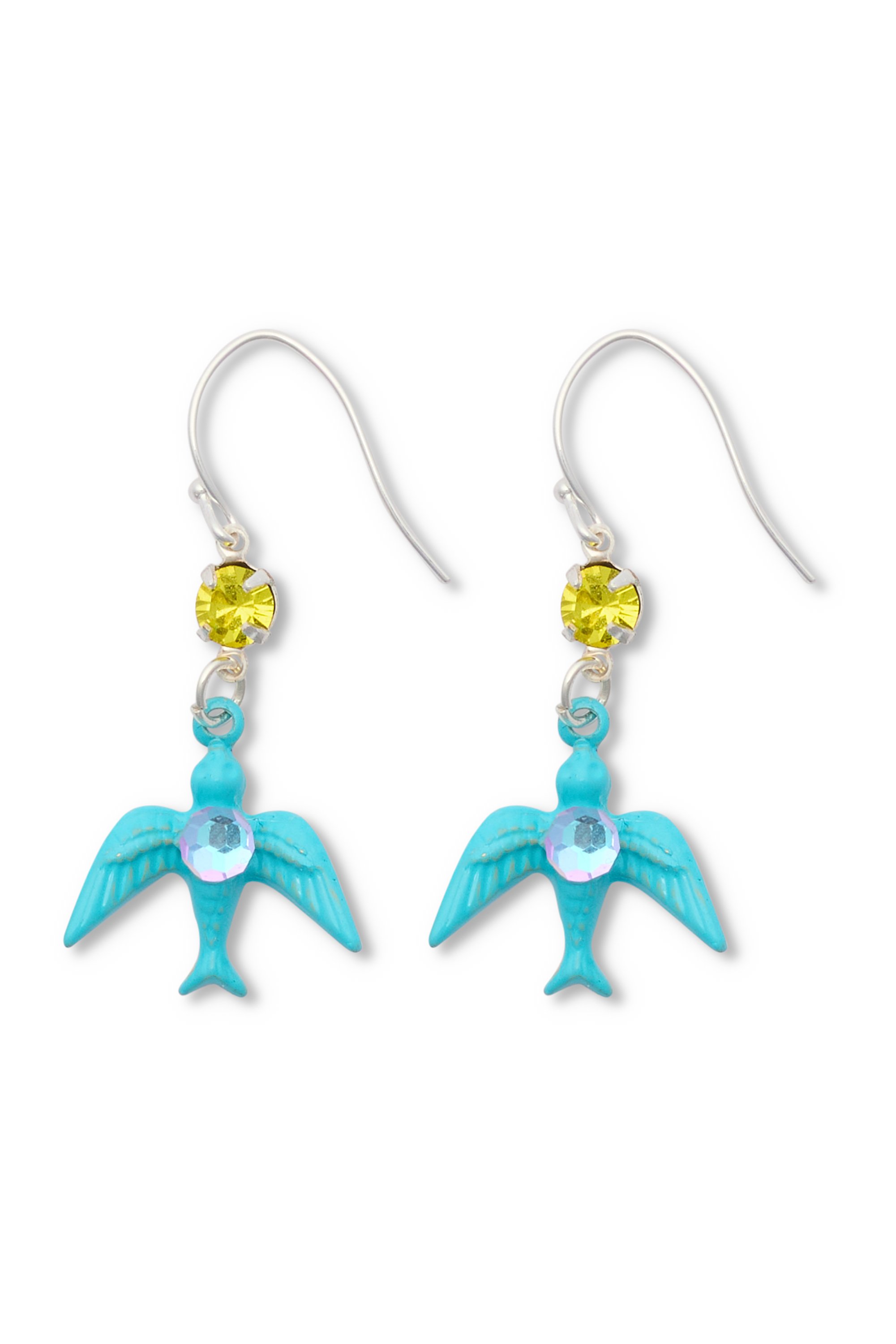 Songbird Earrings, Turquoise, silver.jpg