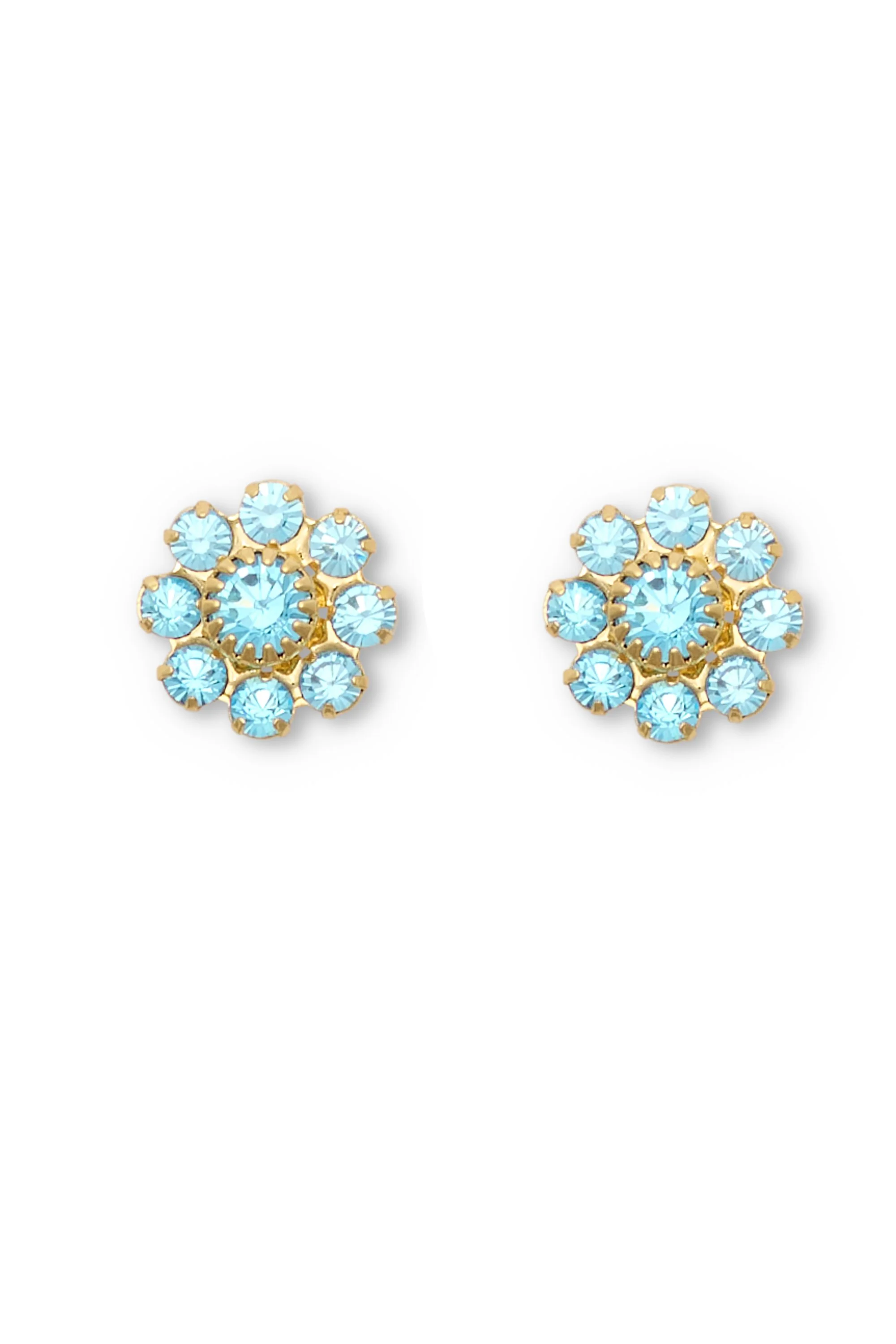 Sparkle Flower Stud Earrings-Turquoise.jpg