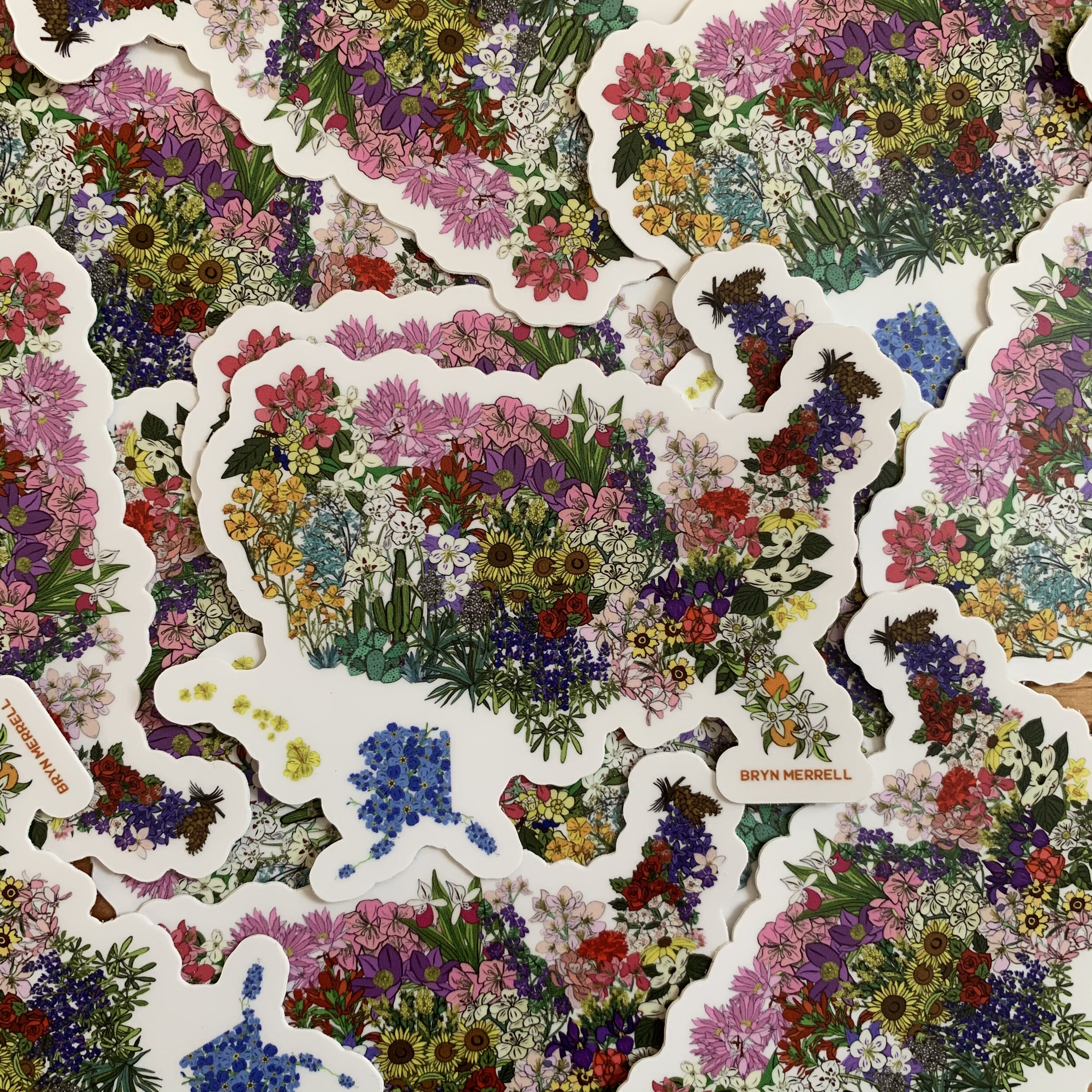 bryn merrell state flower map sticker 3.jpeg