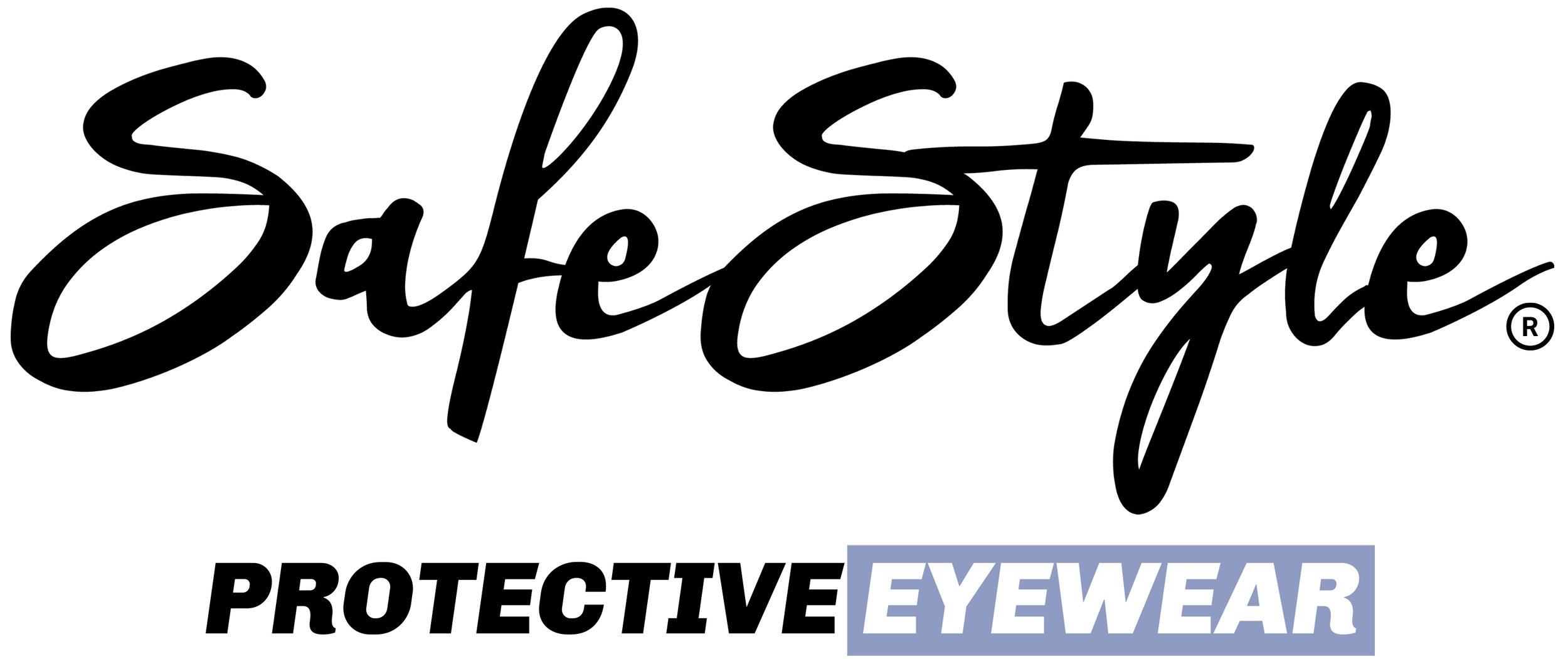 SafeStyle_Logo + Protective Eyewear Blue BLACK.png