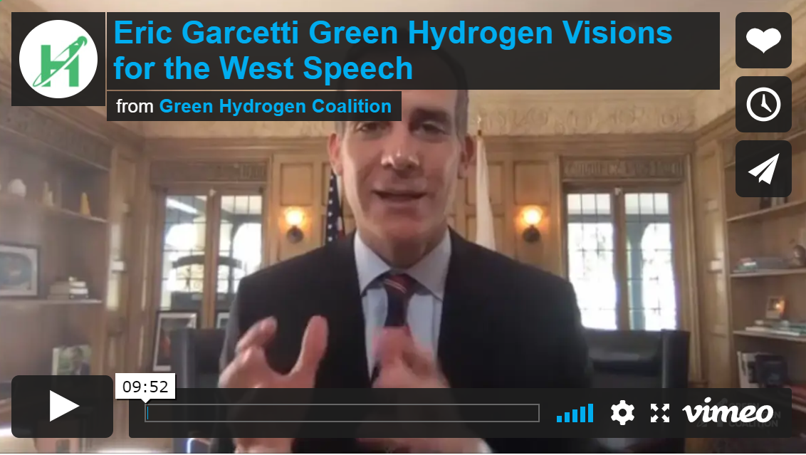 Video | Mayor Garcetti Speech: Los Angeles’ Green New Deal and the Role of Green Hydrogen