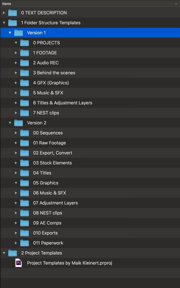 001 - 002 - Folder Structure, Project template.jpg