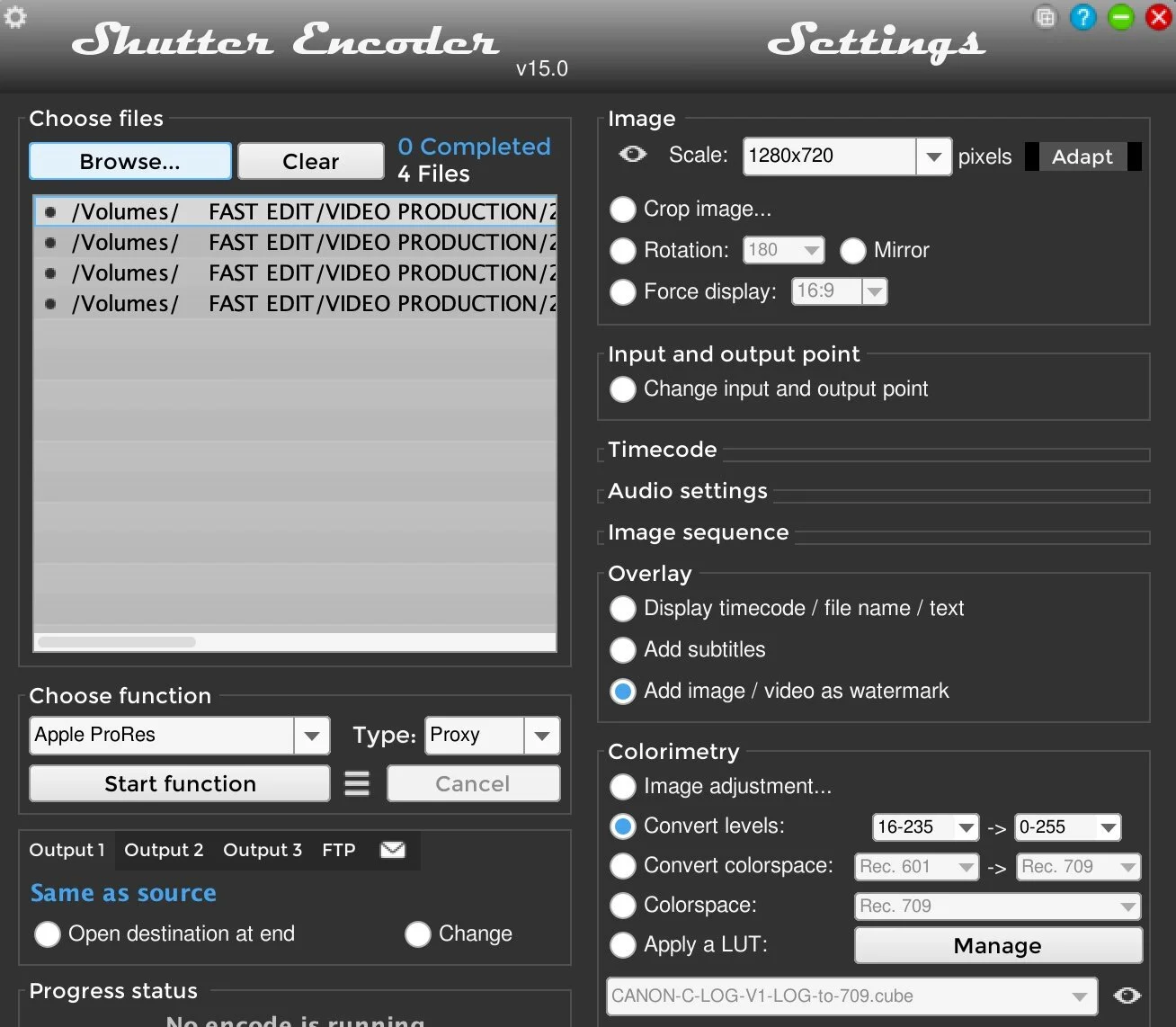 shutter encoder to change frame rate from 120 fps to 30 fps shutter encoder to change frame rate from 120 fps to 30 fps