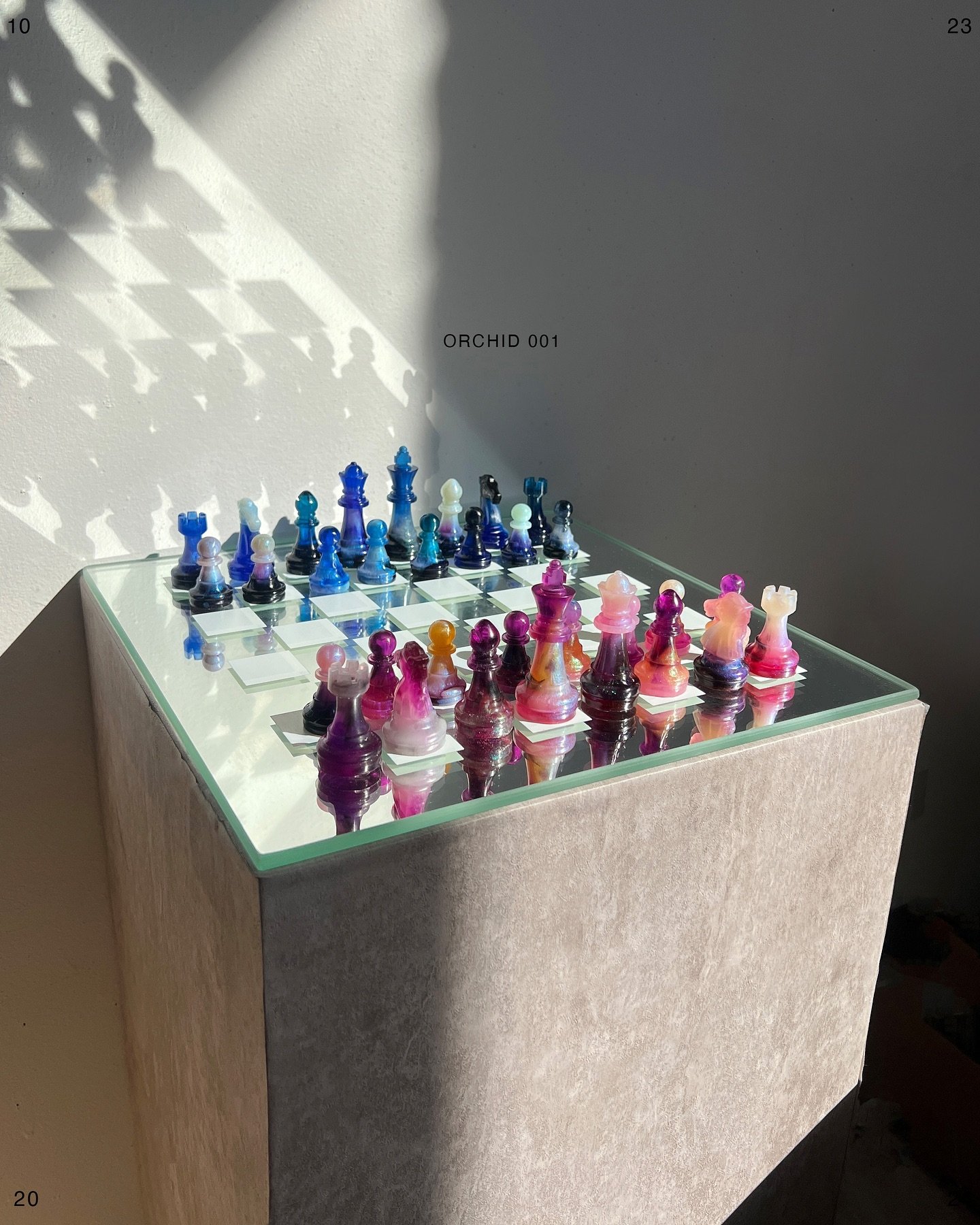 The 4 sets I created for this drop: Orchid Sets 001 &amp; 002 //the Lychee Melon Set // &amp; the Mother of Pearl Set. Each completely unique and 1:1! Limited # of custom commission slots will also be available. 

I was really inspired by little deta