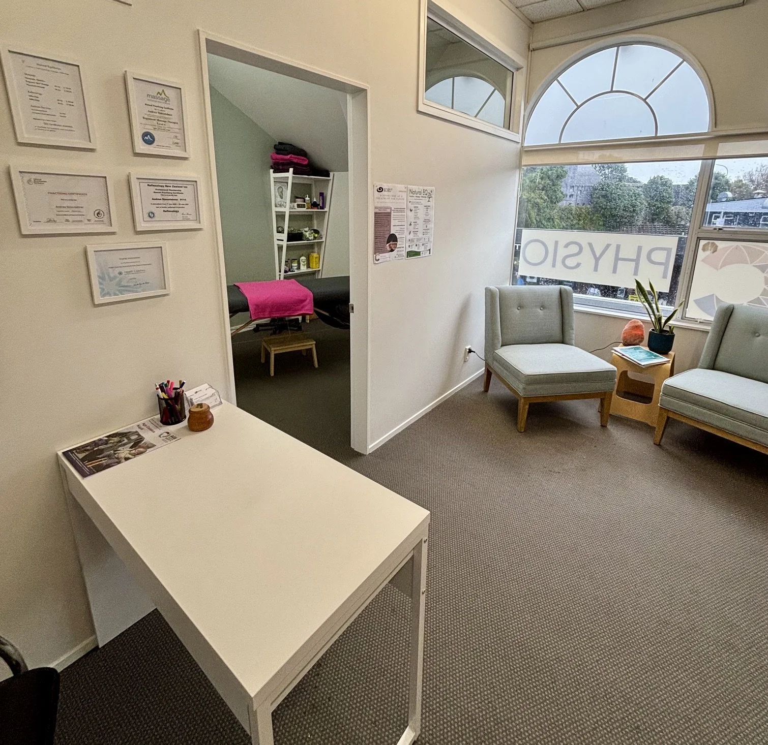 The Paremata location clinic and waiting area